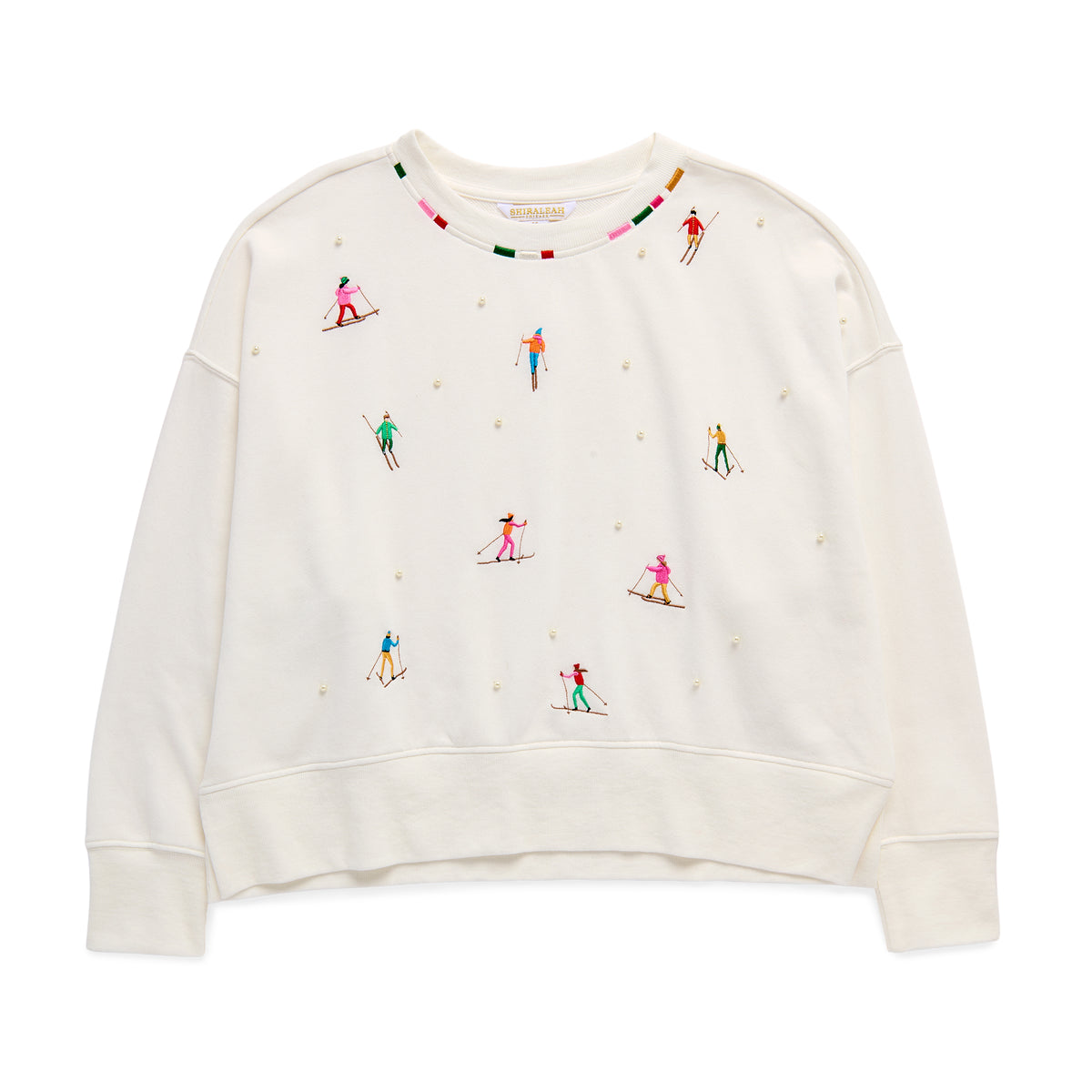Skier w Pearls Relax Sweatshirt