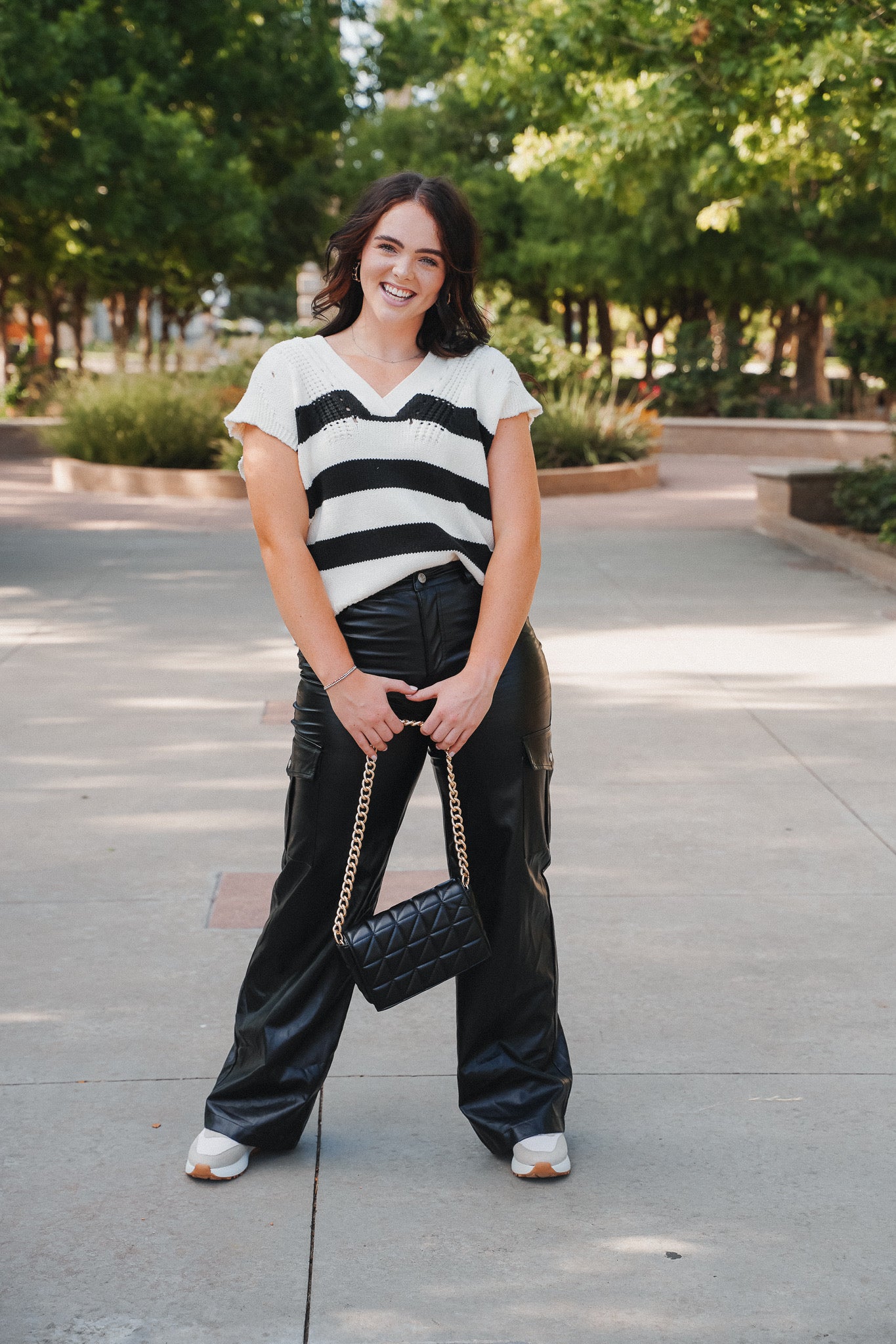 Una Striped Vest