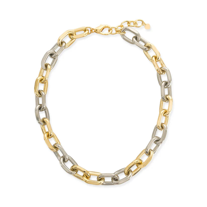 Med Two Tone Necklace