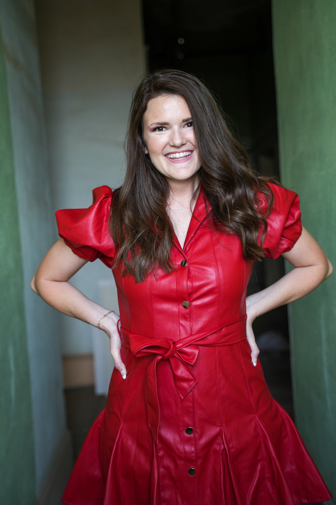 Ianna Pleather Dress