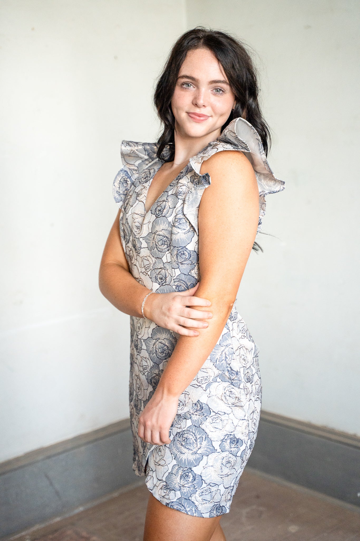 Callista Jacquard Dress