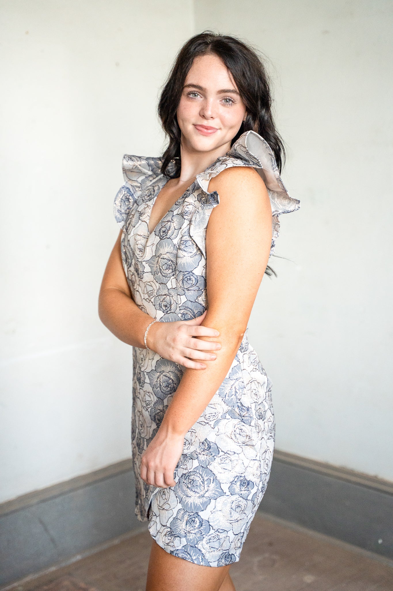 Callista Jacquard Dress