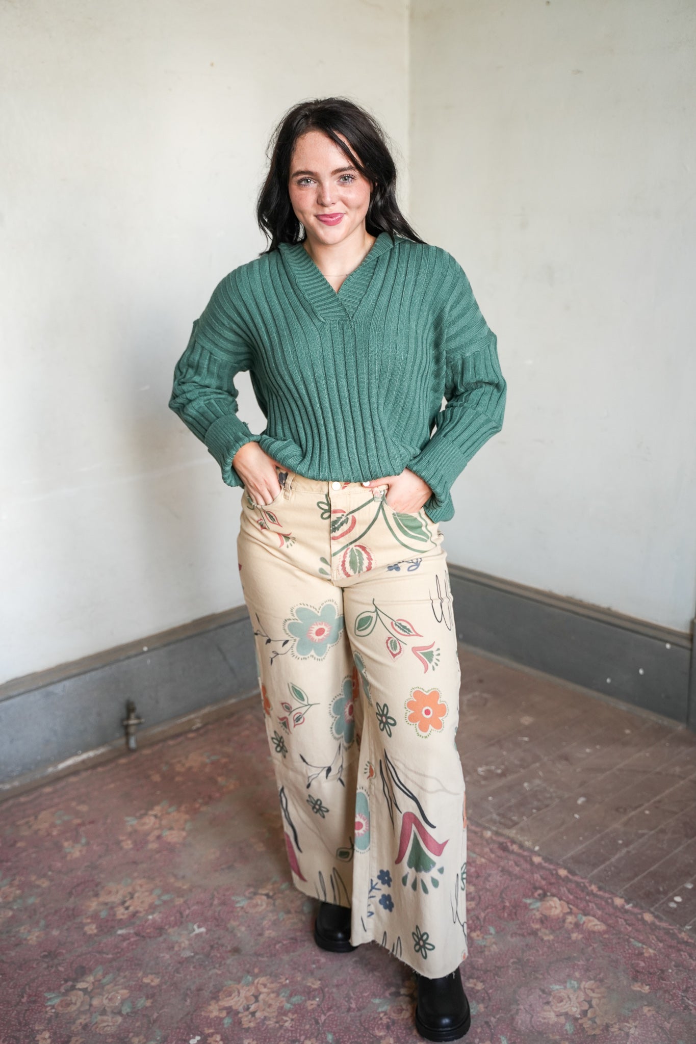 Jada Printed Wide Leg Pant