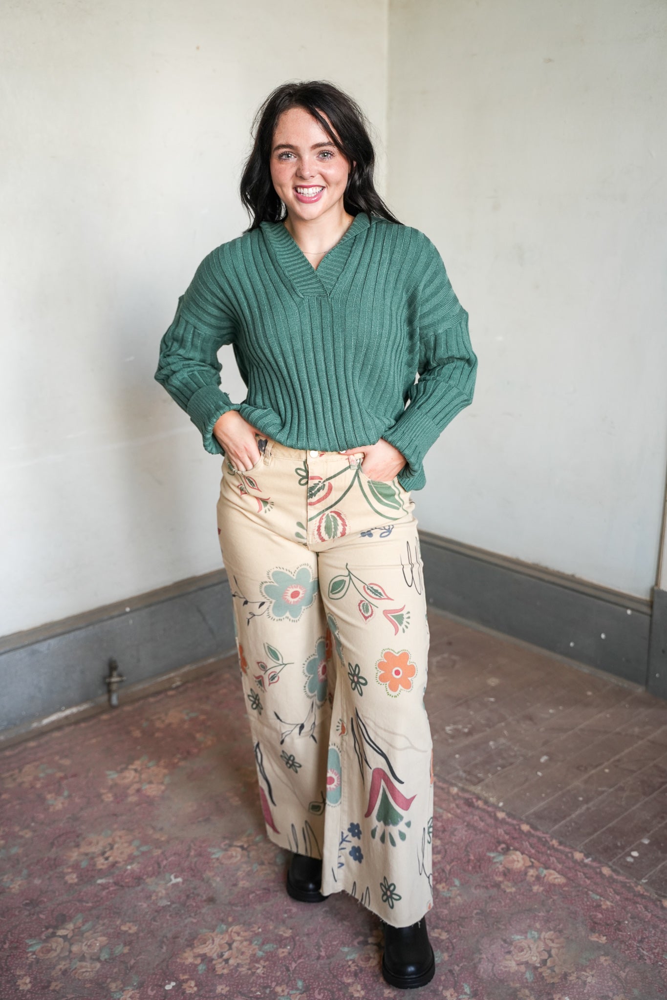Jada Printed Wide Leg Pant