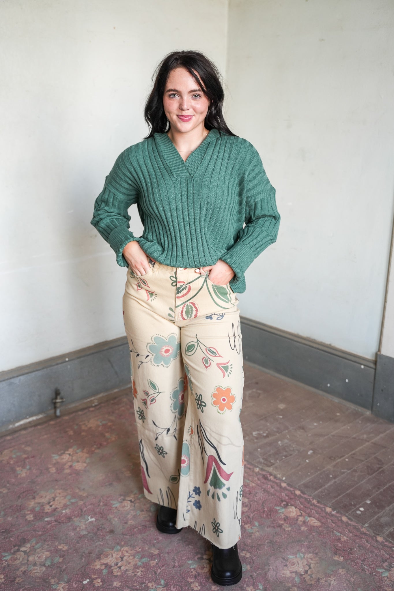 Jada Printed Wide Leg Pant