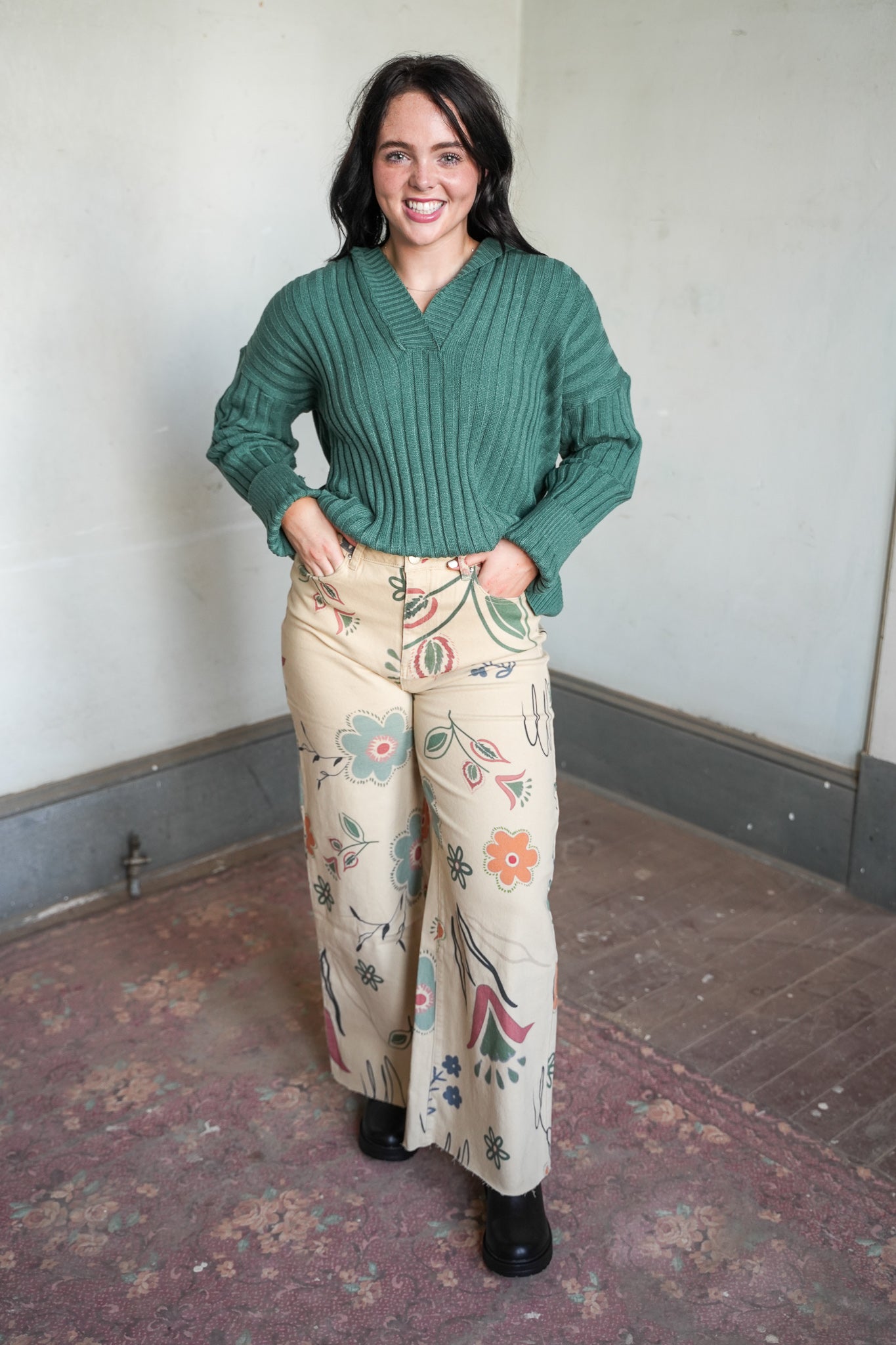 Hillary Rib Knit Sweater