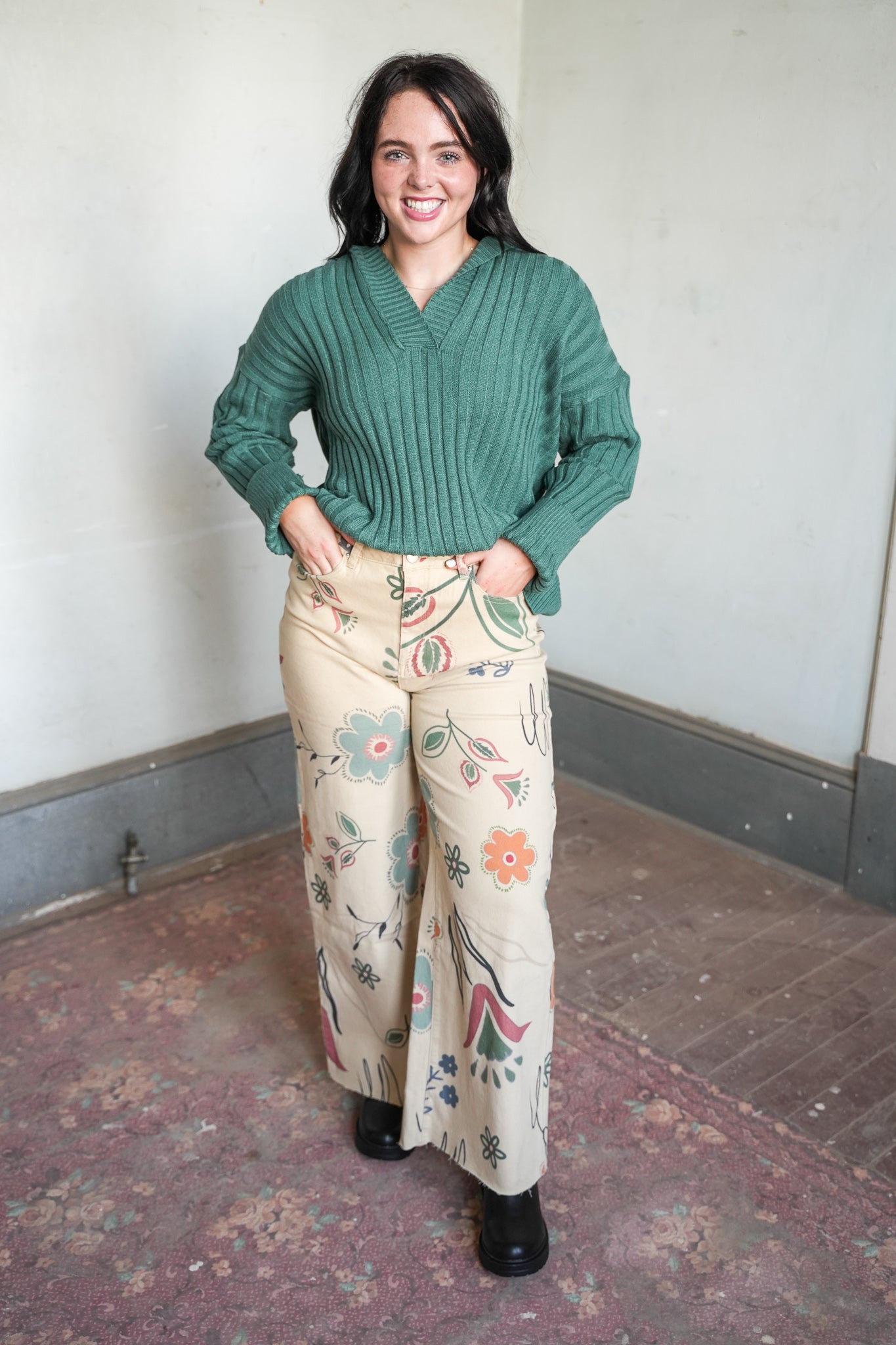 Jada Printed Wide Leg Pant