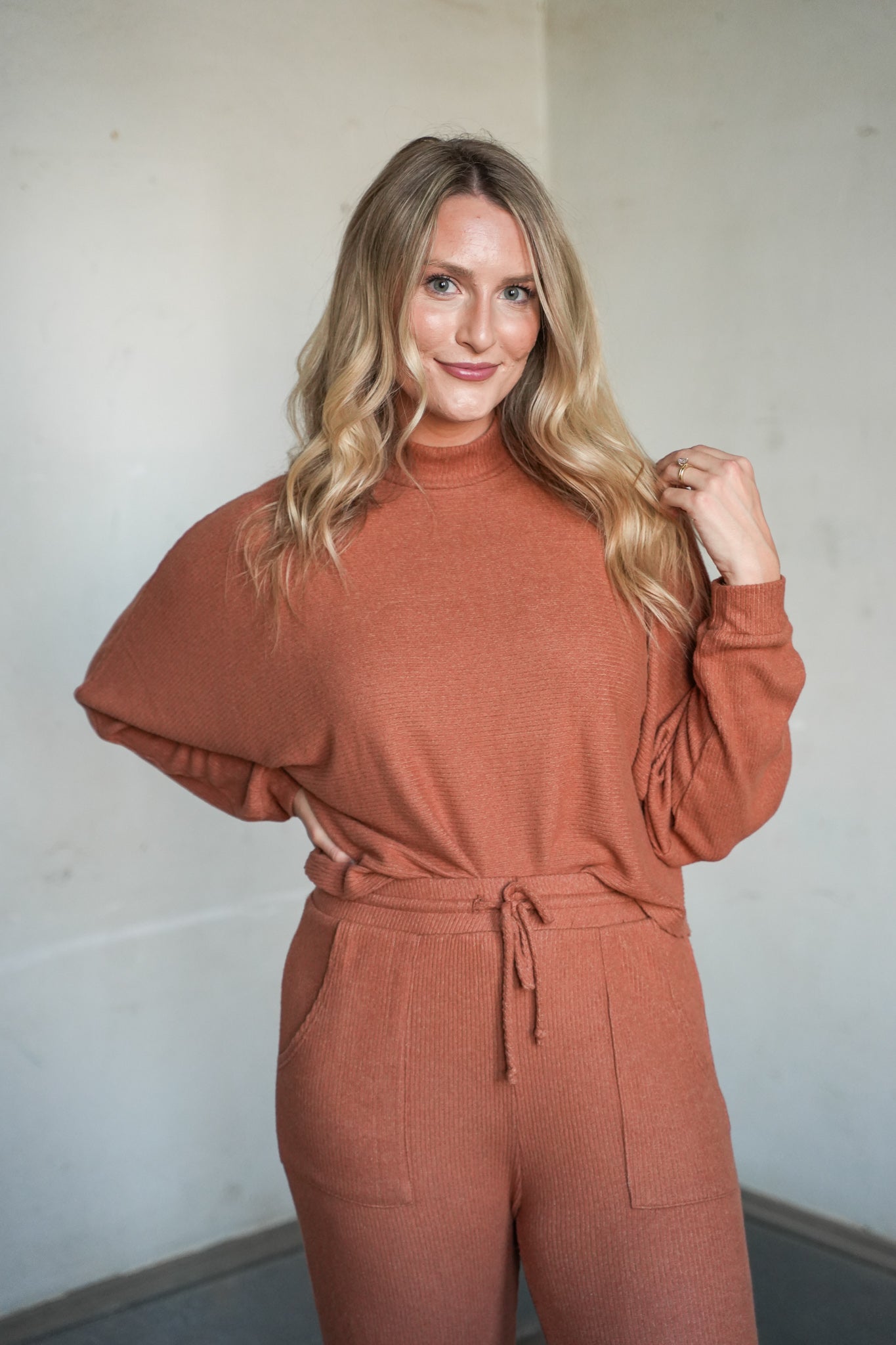 Corrine Mockneck Long Sleeve Top