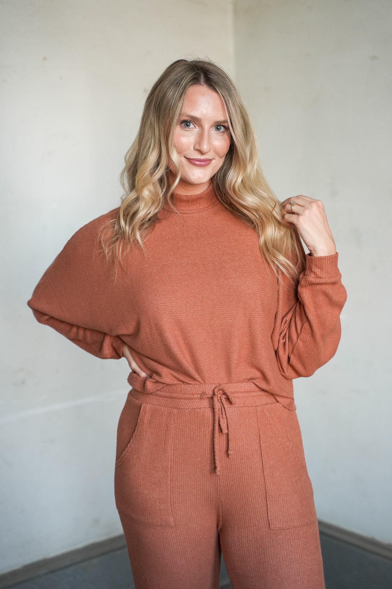 Corrine Mockneck Long Sleeve Top