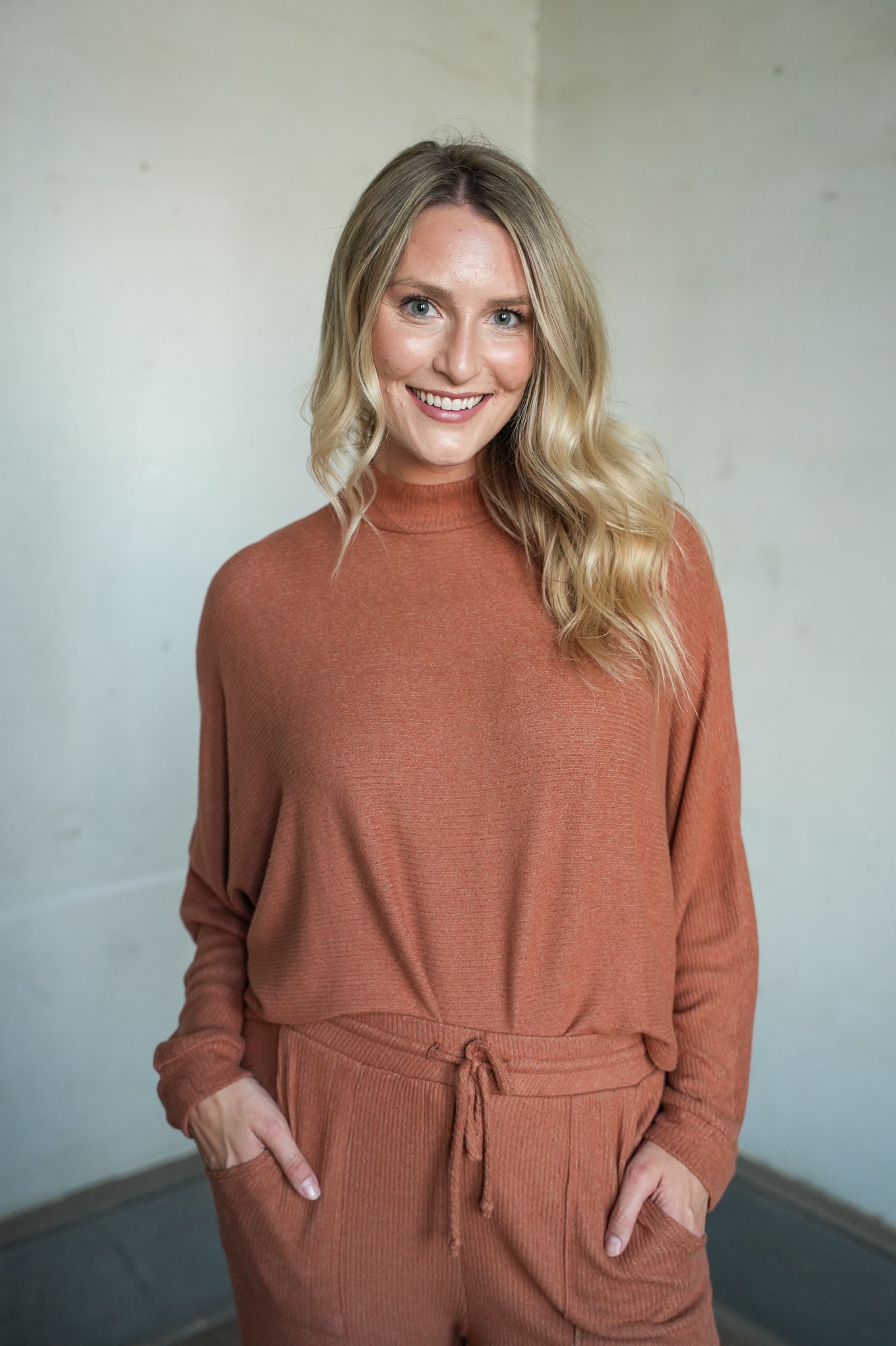 Corrine Mockneck Long Sleeve Top