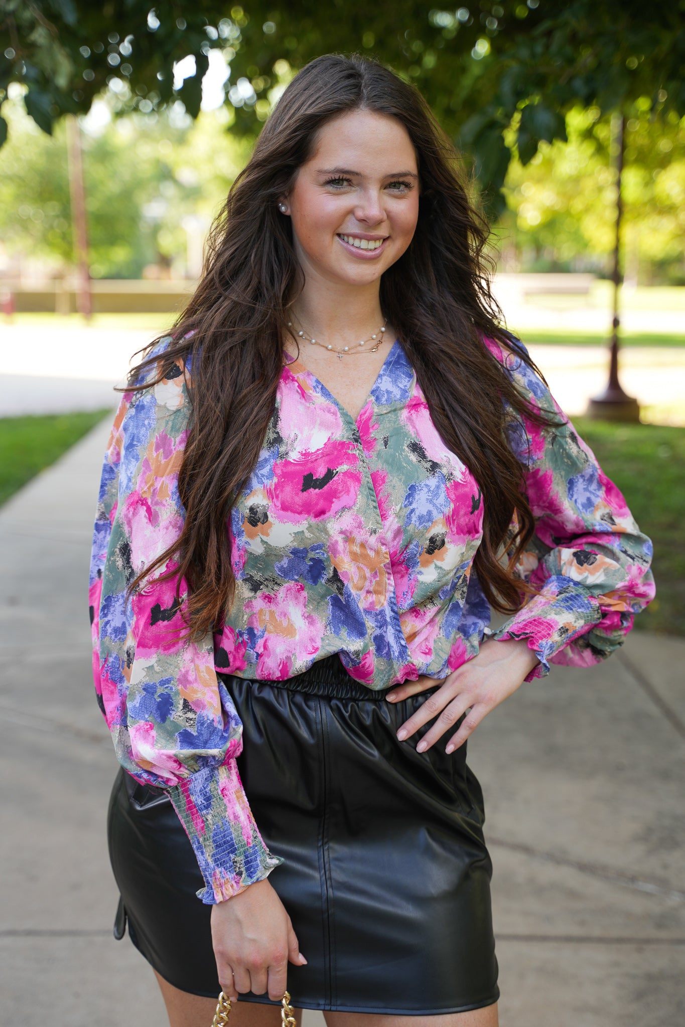 Faux Leather Skirt