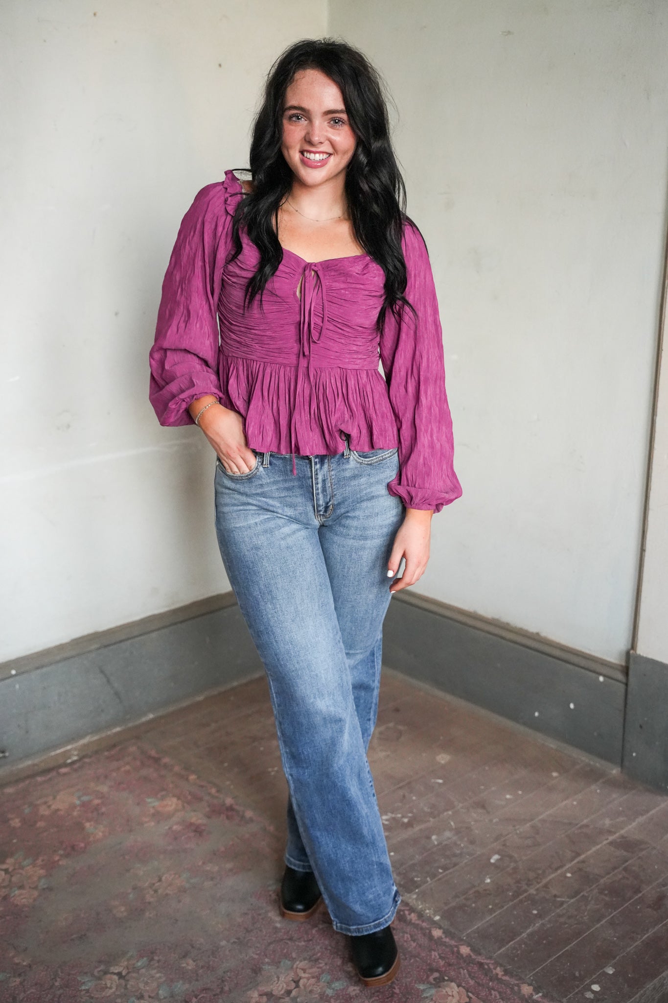 Logan Peplum Top