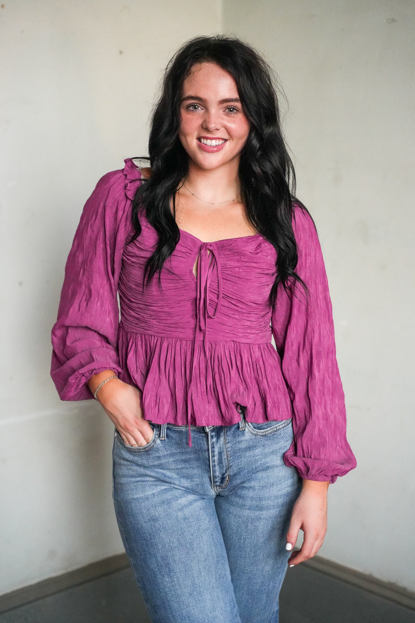 Logan Peplum Top