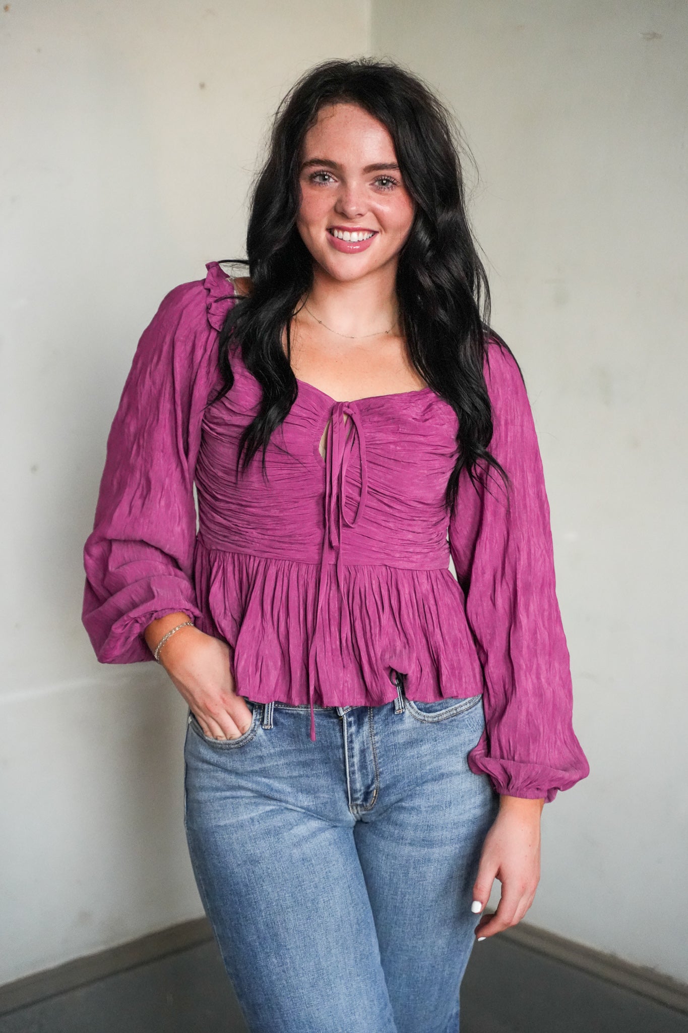 Logan Peplum Top