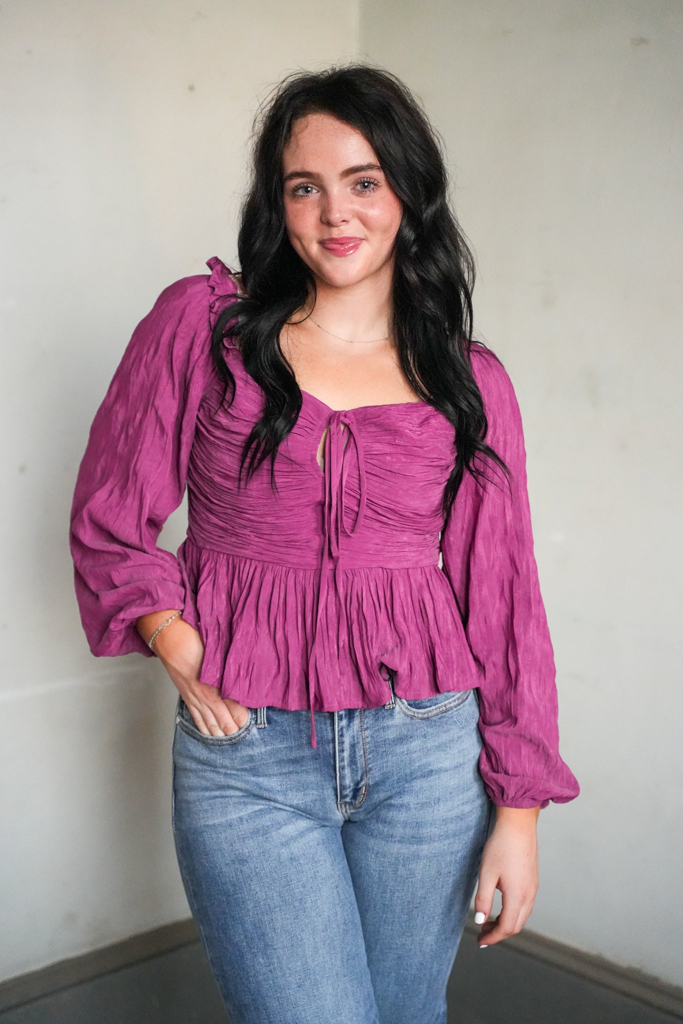 Logan Peplum Top