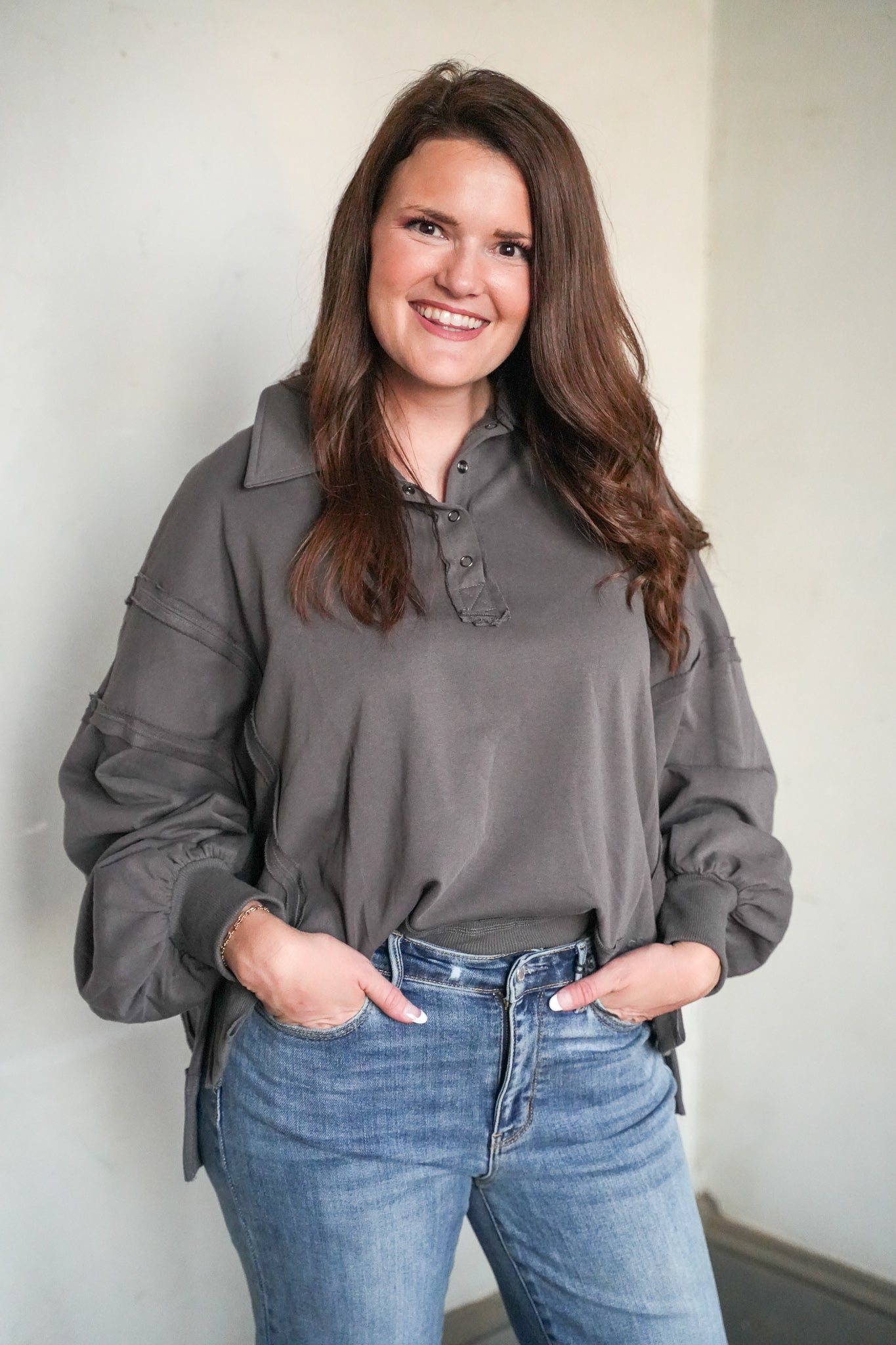 Piper Collared Sweatshirt