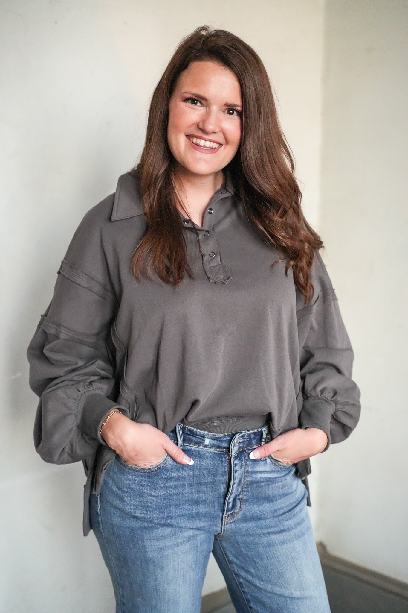 Piper Collared Sweatshirt