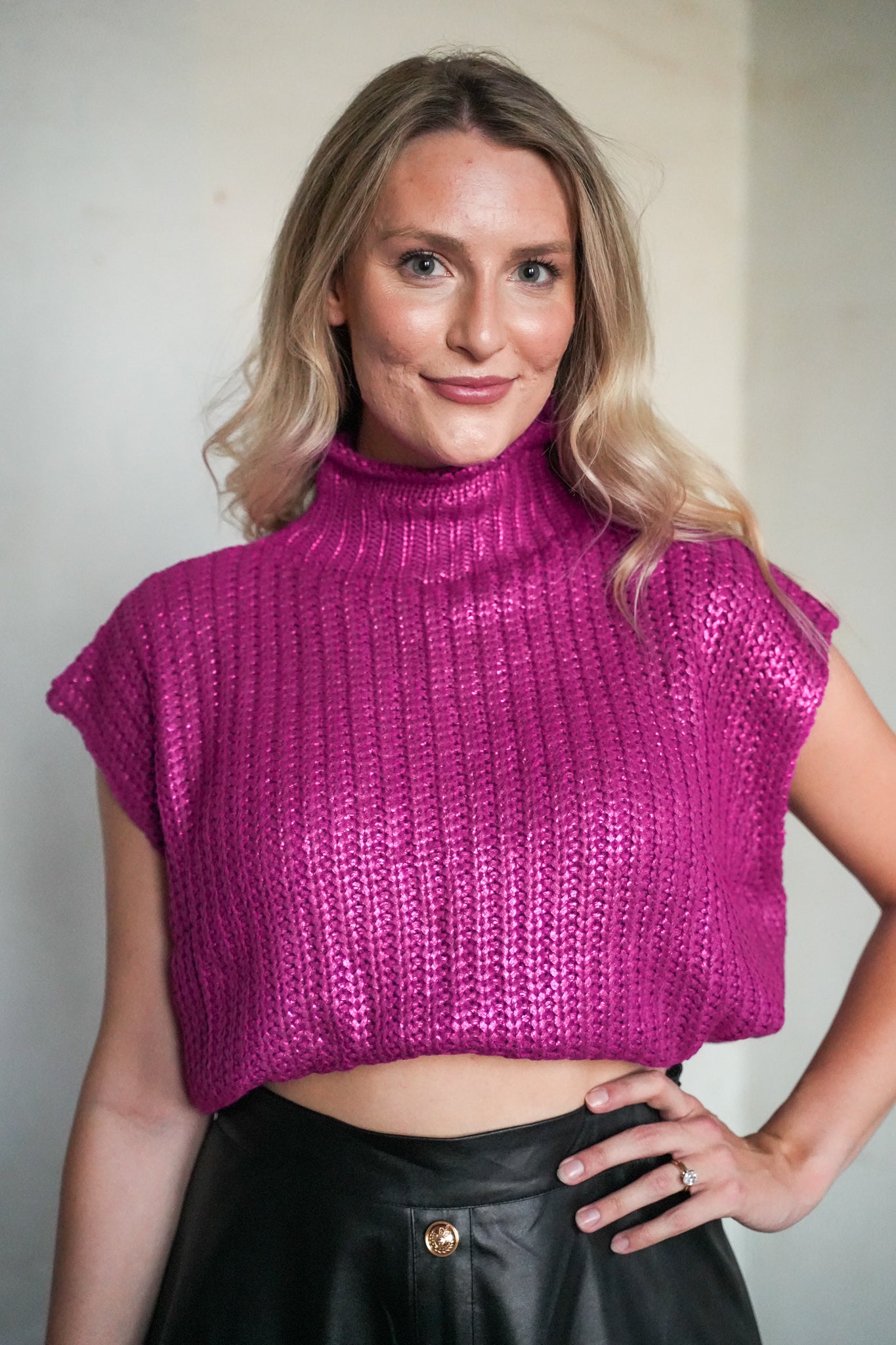 Aubrey Metallic Sweater