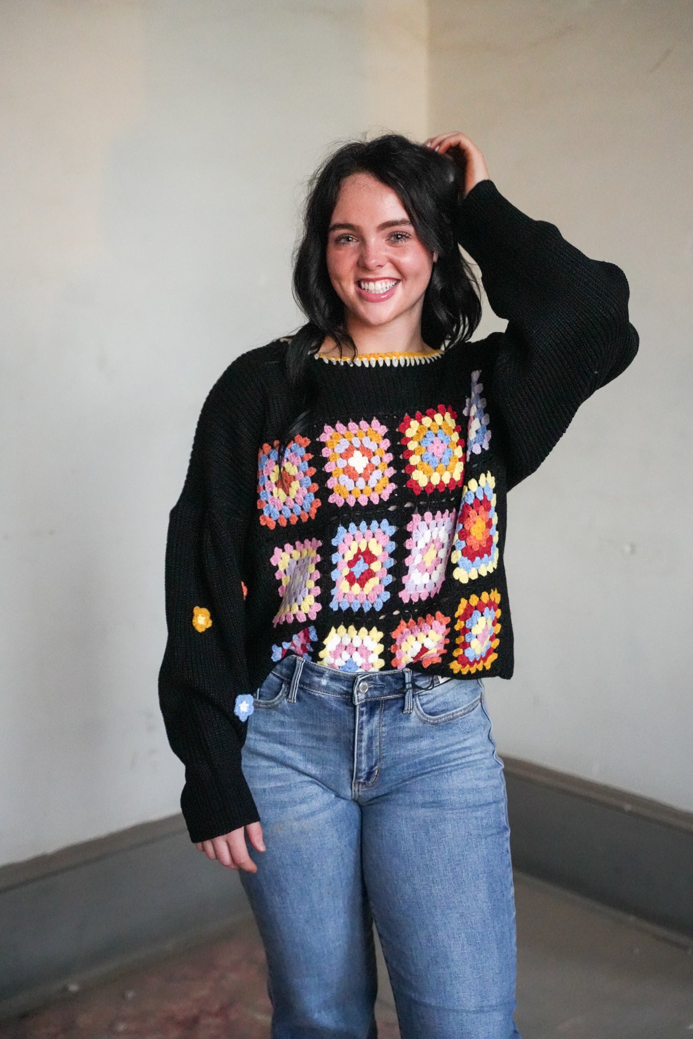 Alana Crochet Sweater