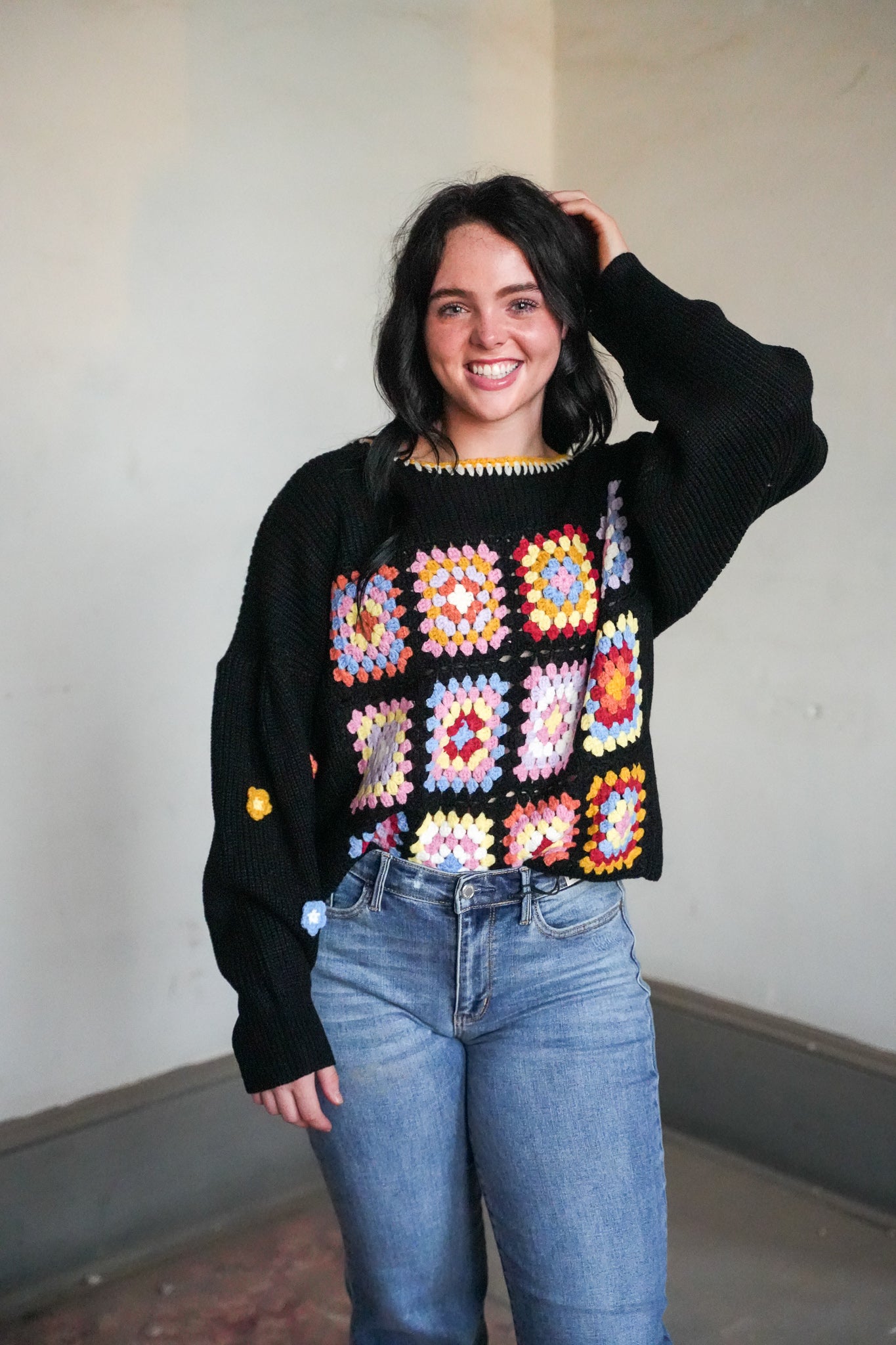 Alana Crochet Sweater