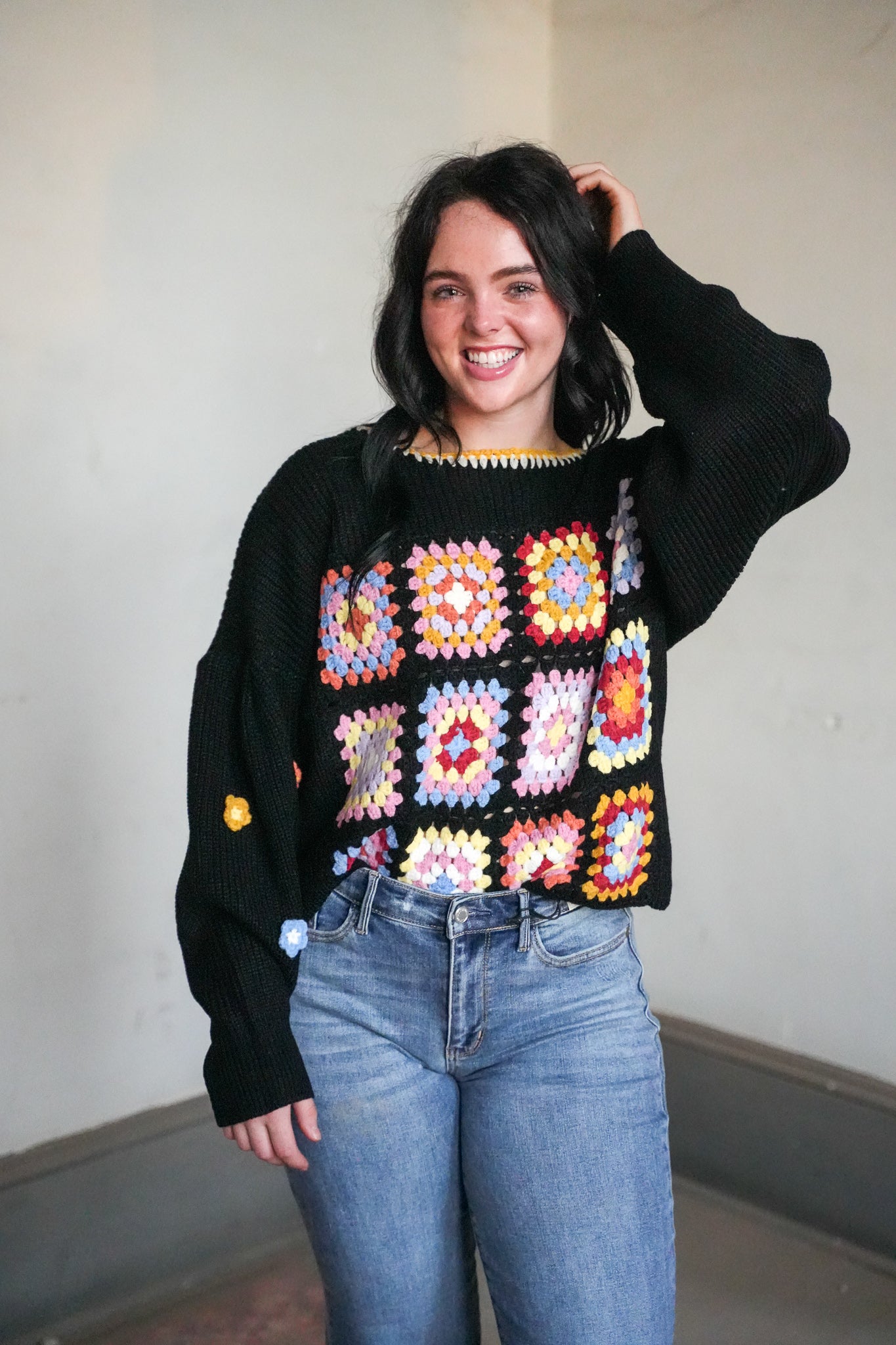 Alana Crochet Sweater