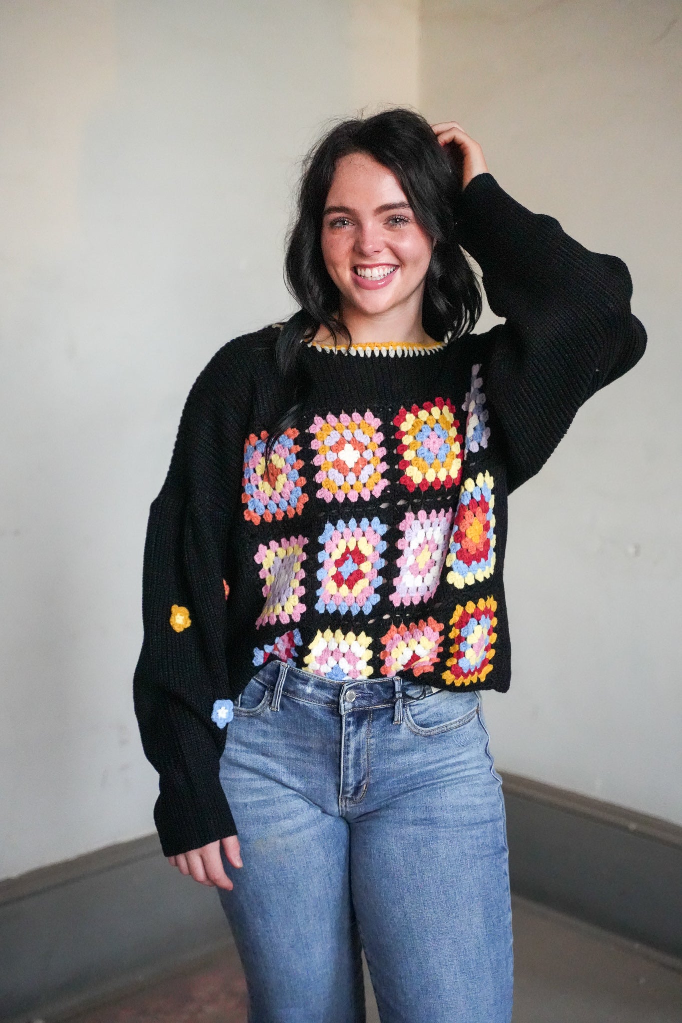 Alana Crochet Sweater