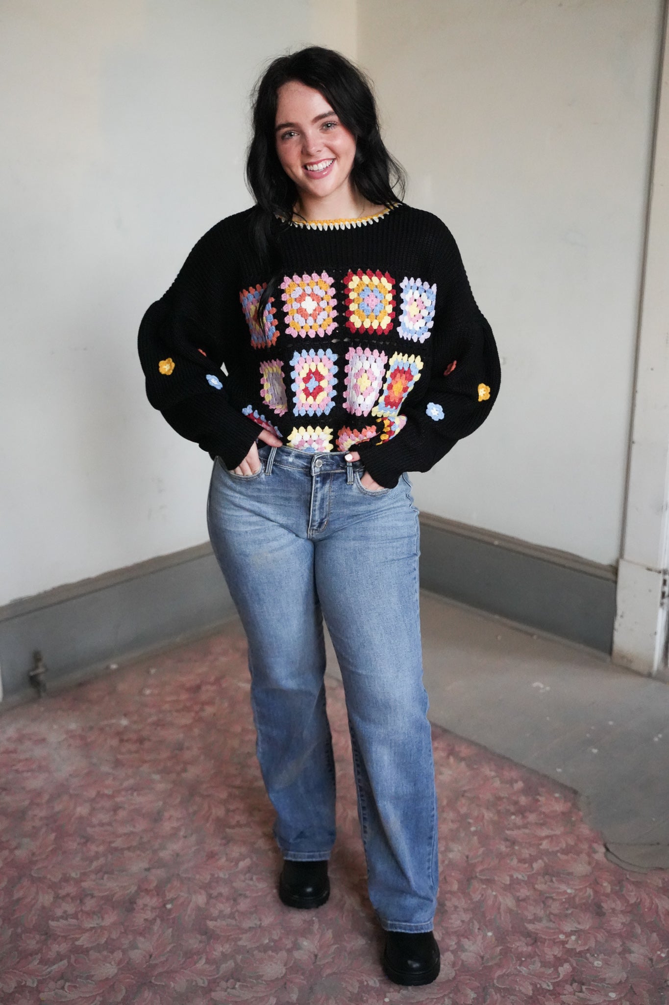 Alana Crochet Sweater