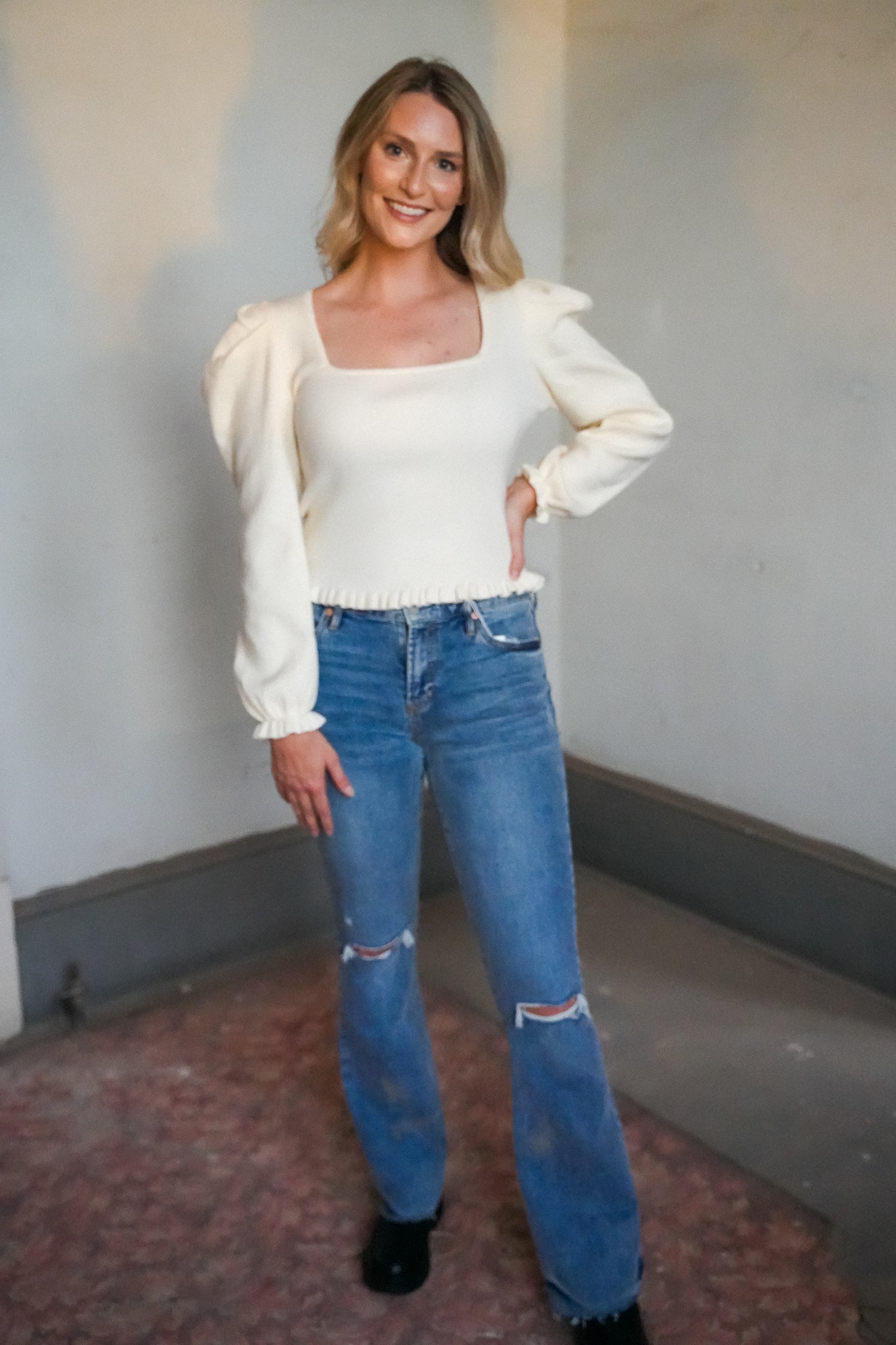 Phoebe Ribbed Top