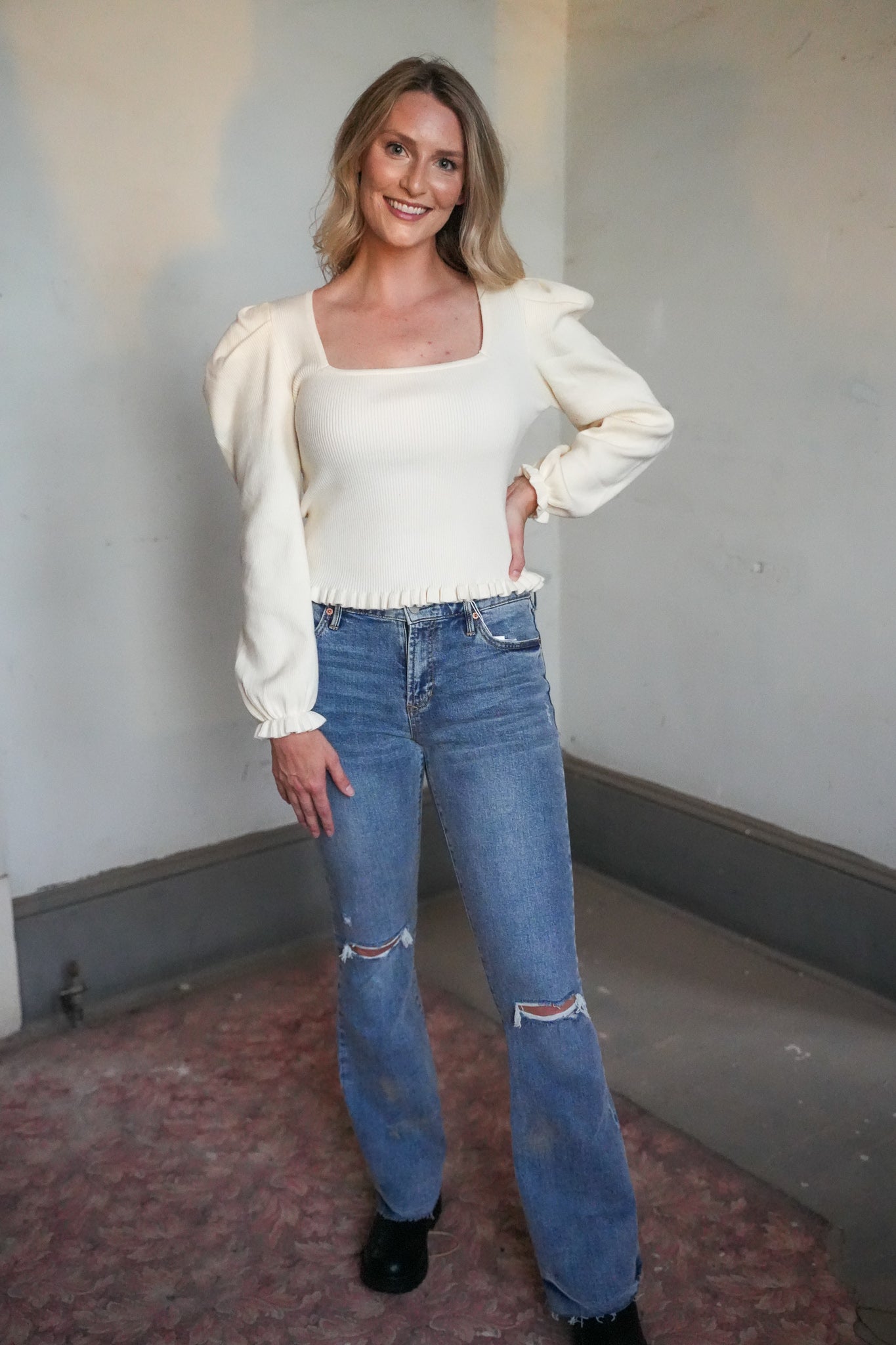 Phoebe Ribbed Top