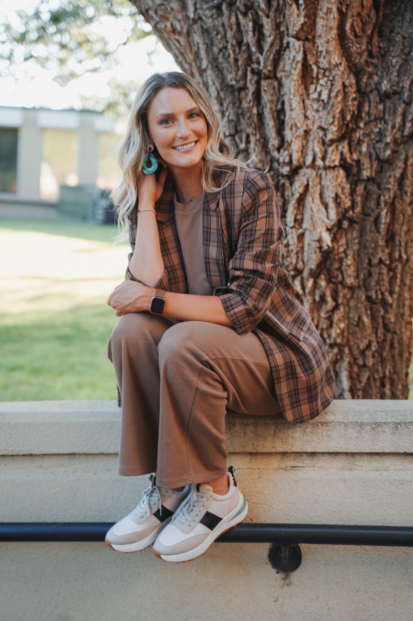 Olivia Plaid Blazer