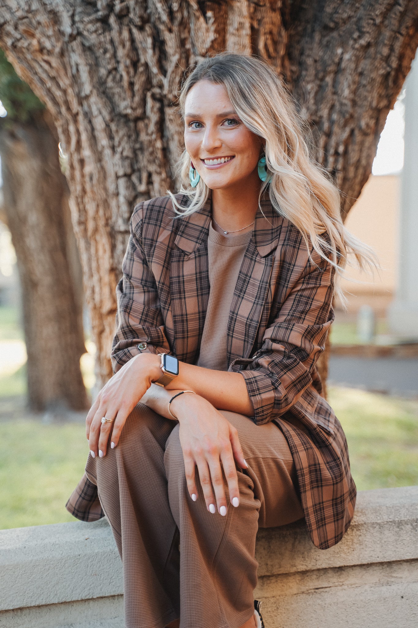 Olivia Plaid Blazer