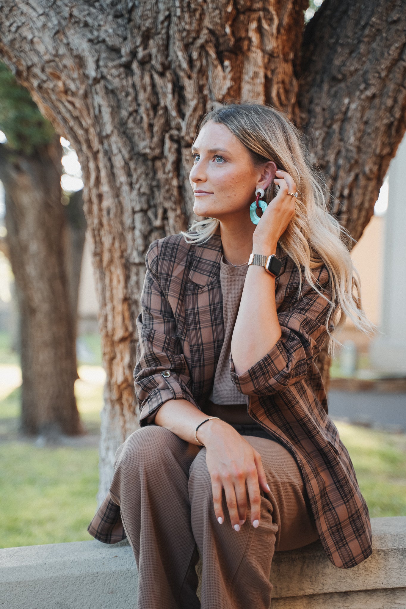 Olivia Plaid Blazer