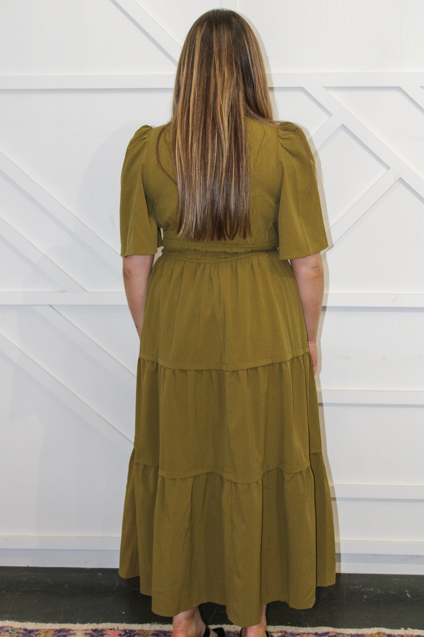 Olive Detailed Dress