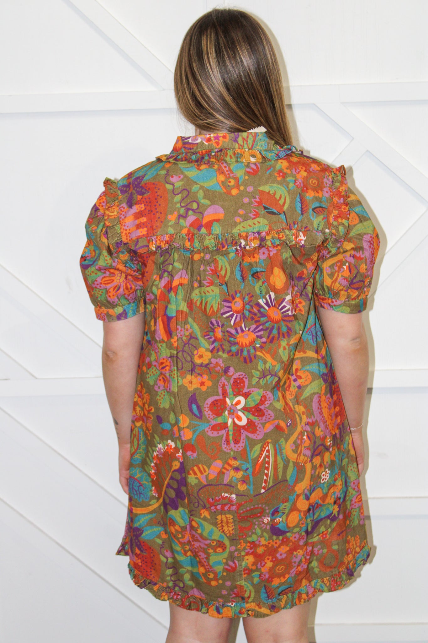 Mod Flair Corduroy Dress