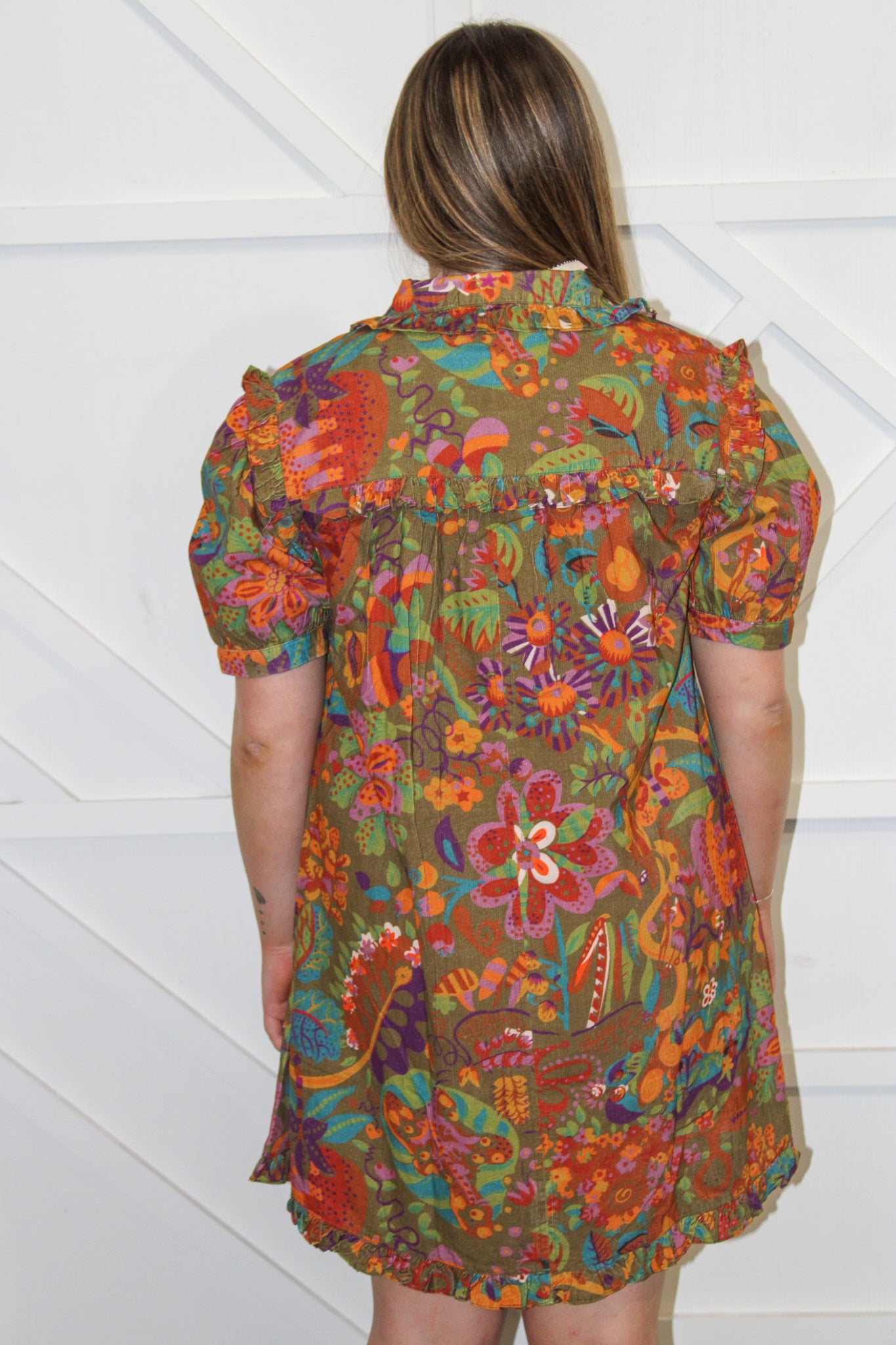 Mod Flair Corduroy Dress