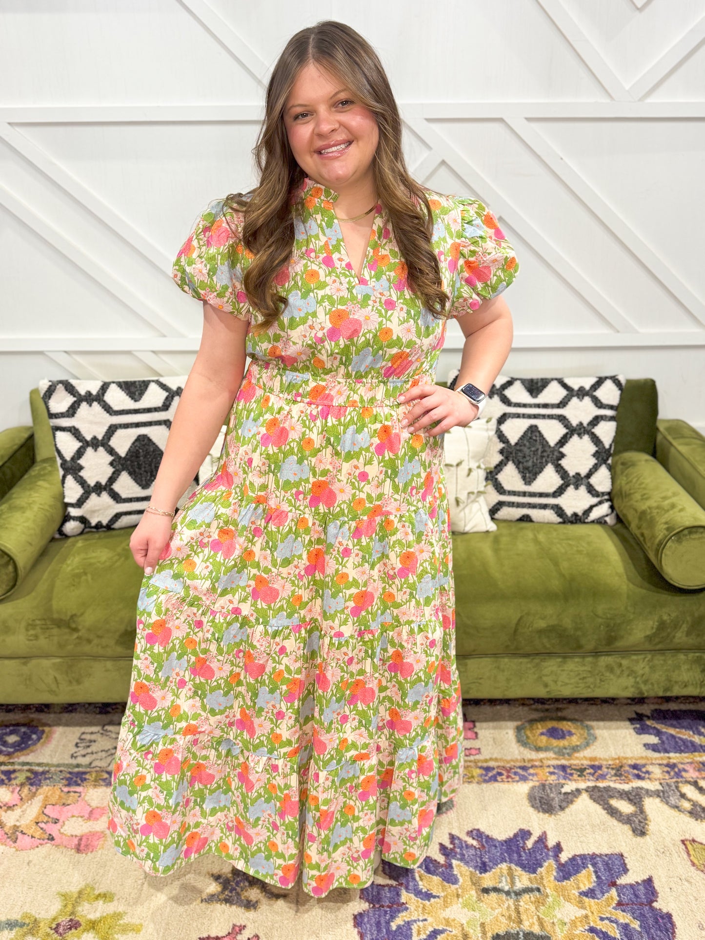 Camila Floral Tiered Dress