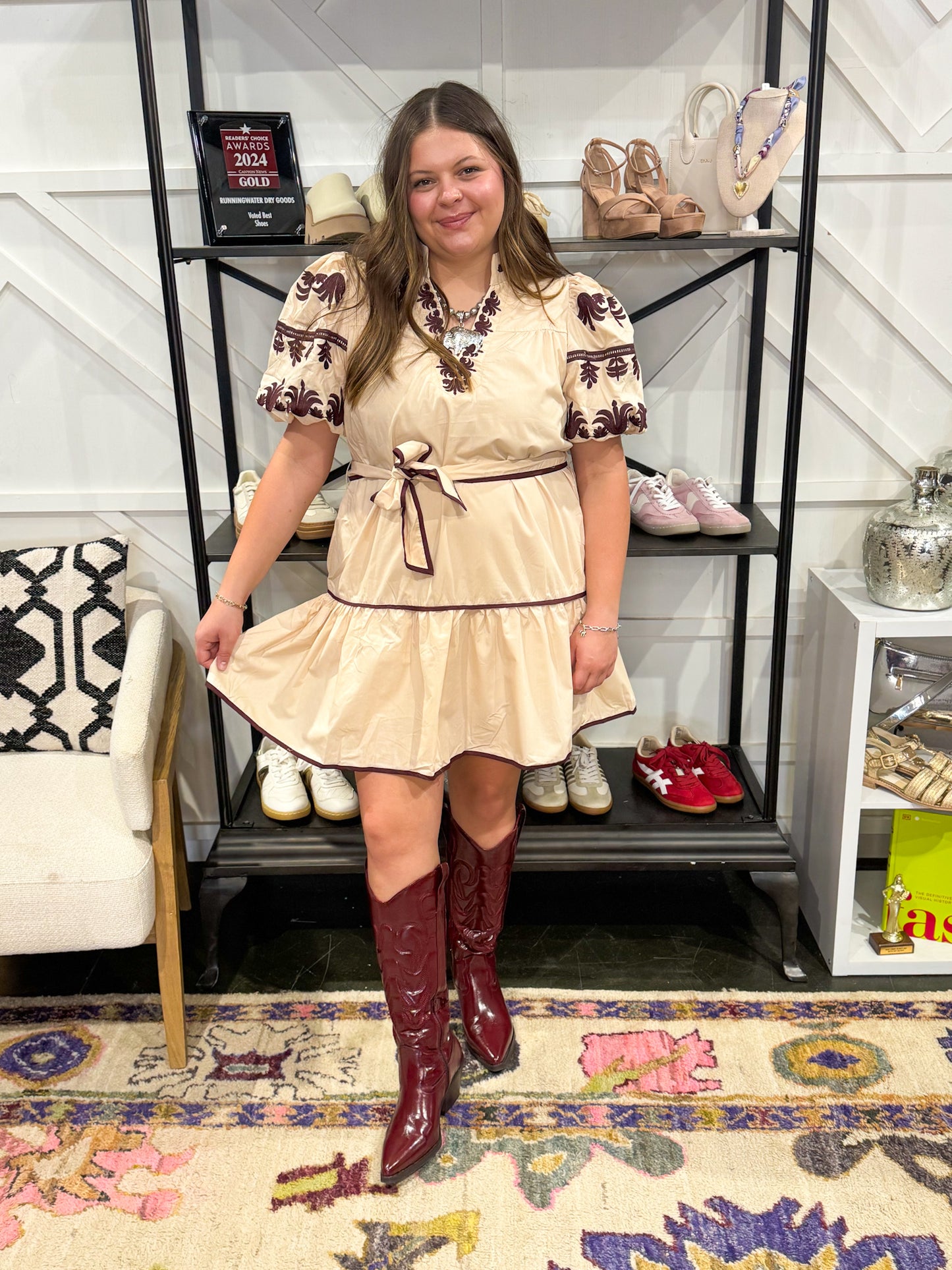 Chana Embroidered Dress