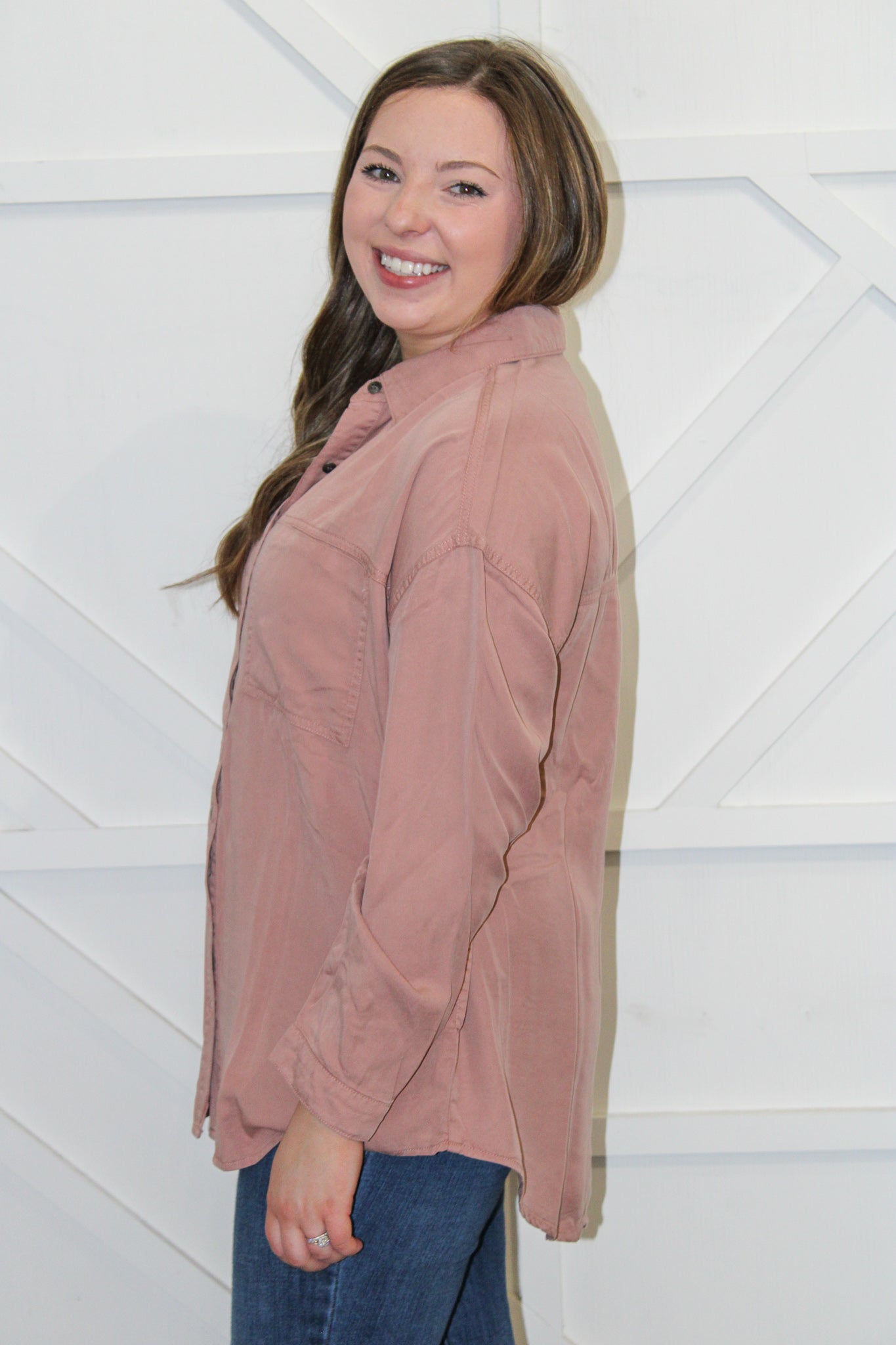 Lindi Oversized Tencel Shirt