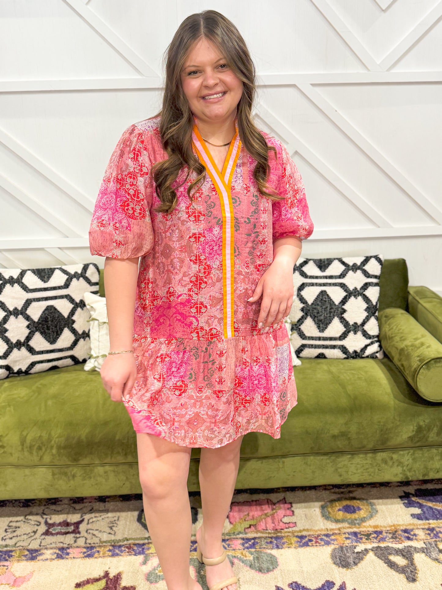Amore Puff Sleeve Dress