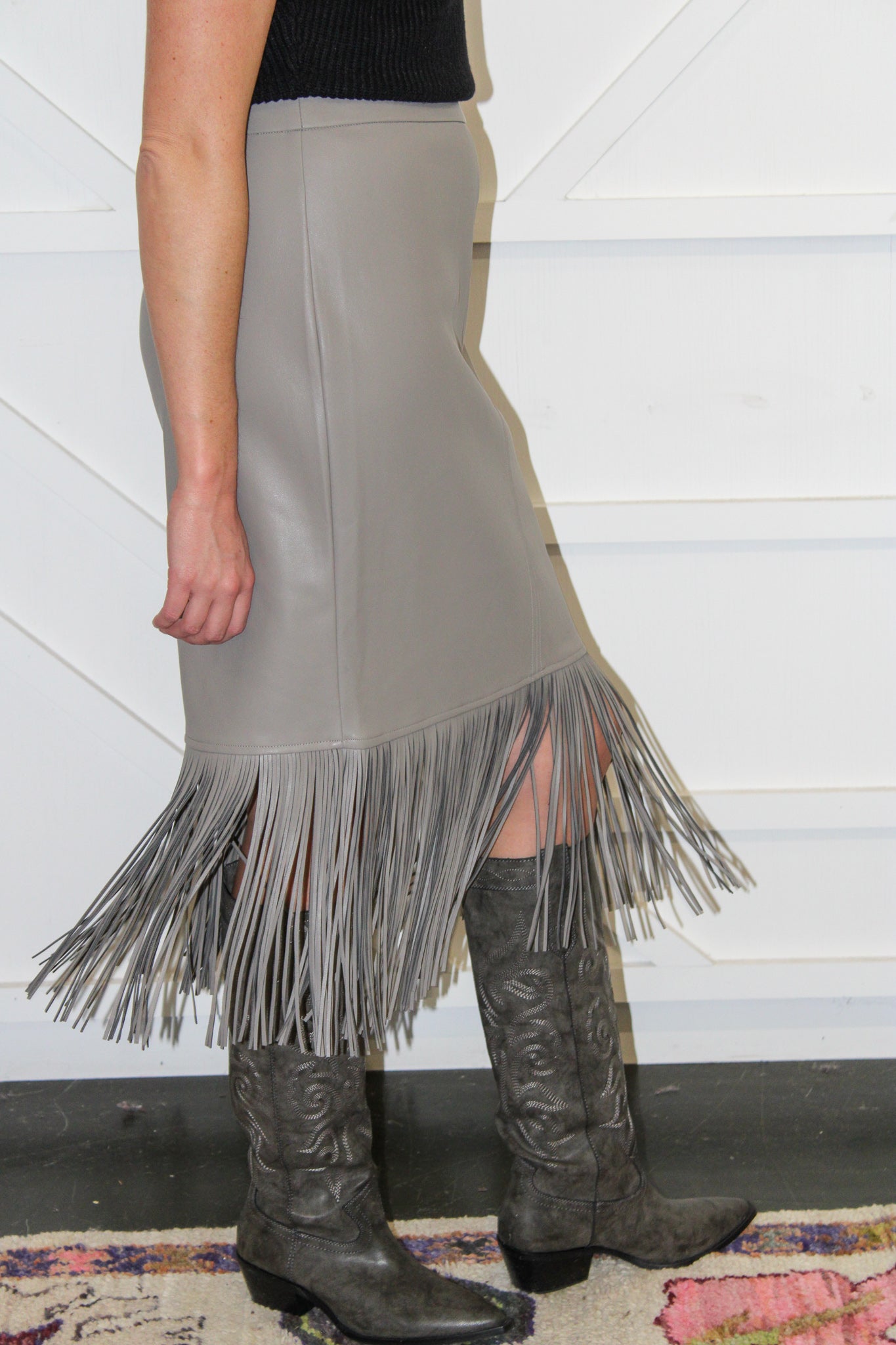 Beau Fringe Pencil Skirt