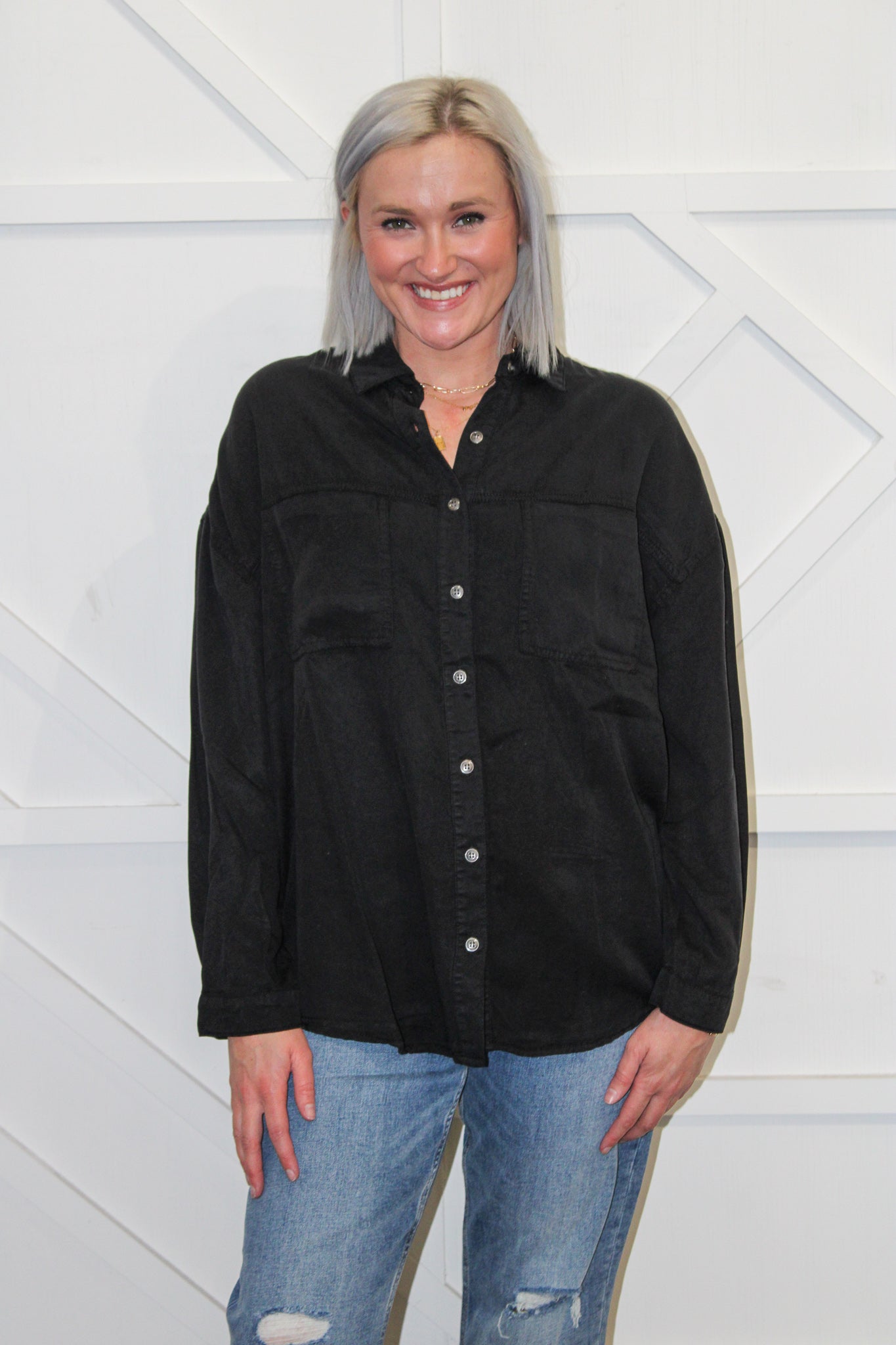 Lindi Oversized Tencel Shirt