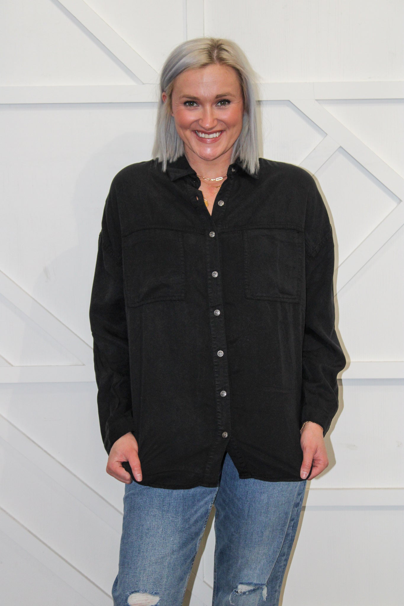 Lindi Oversized Tencel Shirt