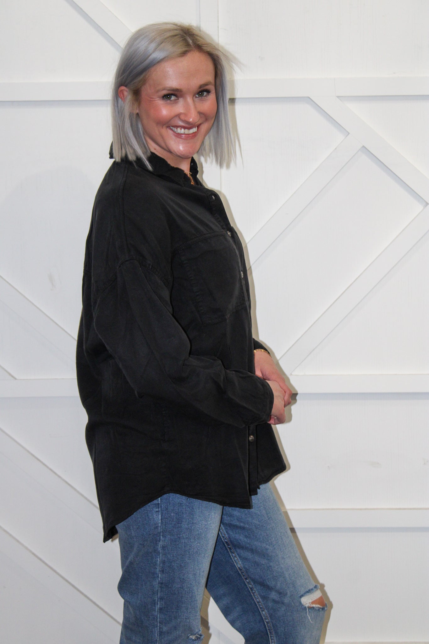 Lindi Oversized Tencel Shirt