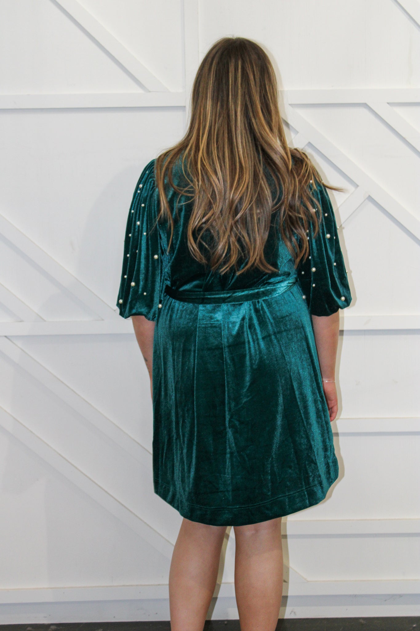 Hunter Pearl Puff Sleeve Dress