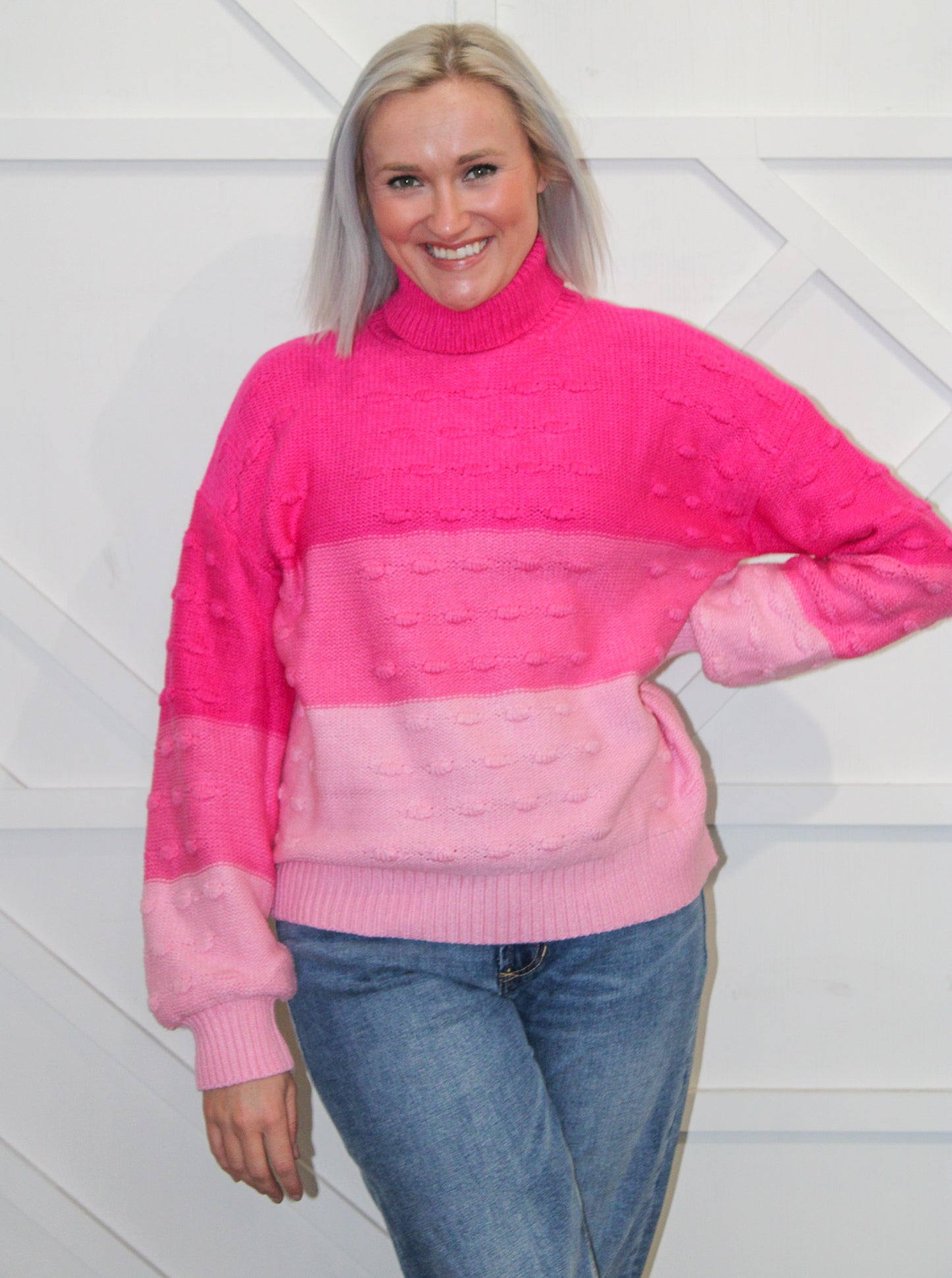 Emmi Colorblocked Turtleneck Sweater
