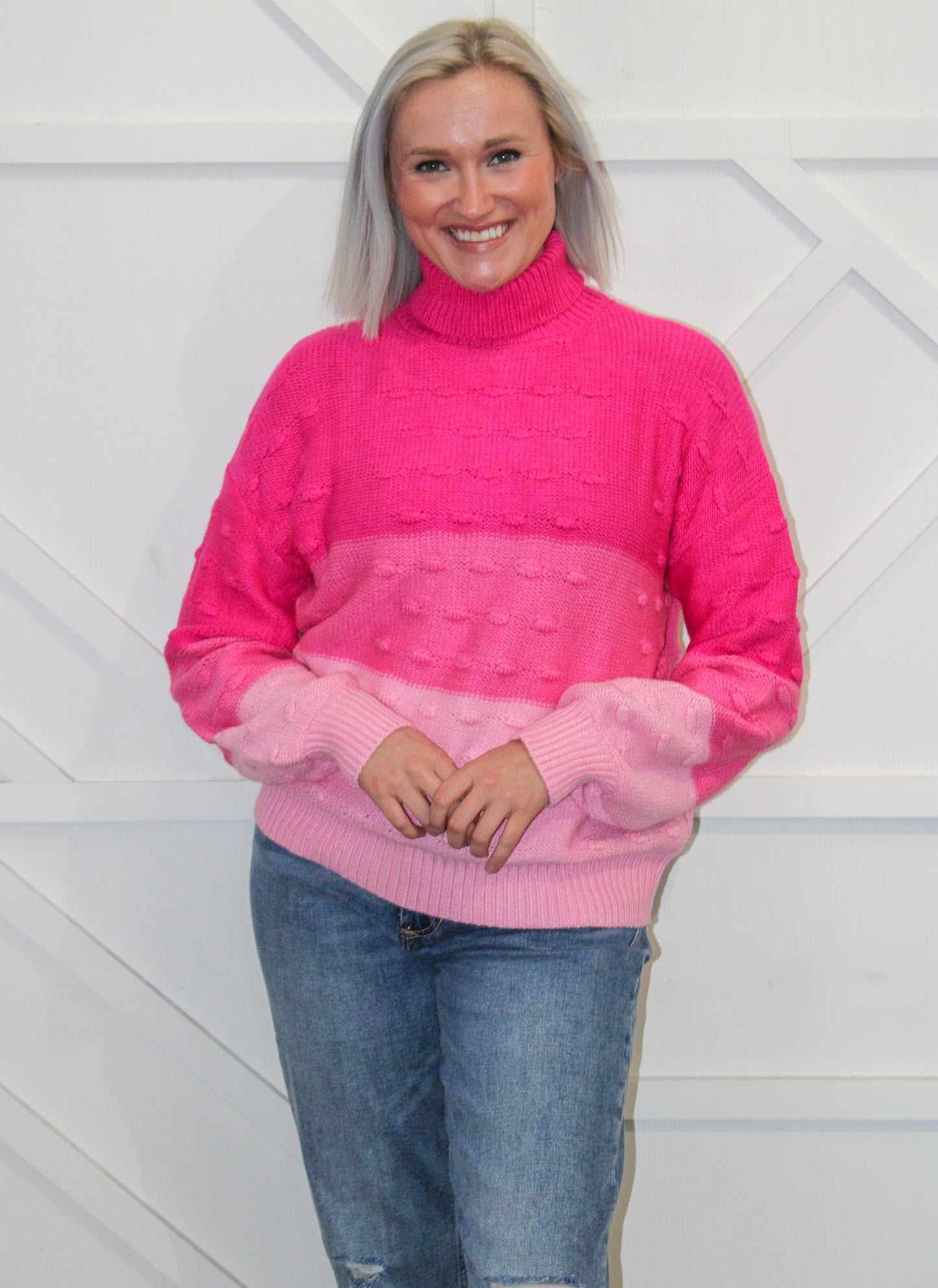 Emmi Colorblocked Turtleneck Sweater