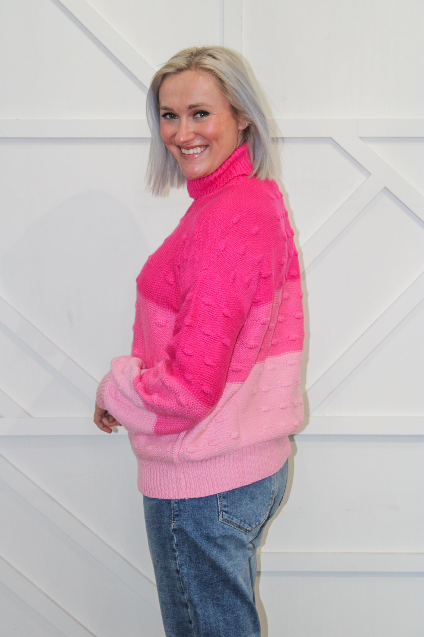 Emmi Colorblocked Turtleneck Sweater