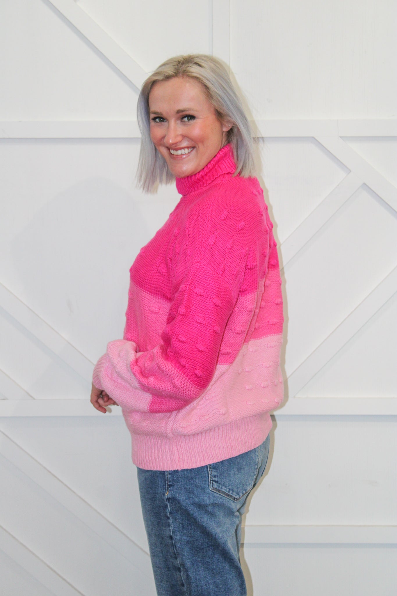 Emmi Colorblocked Turtleneck Sweater