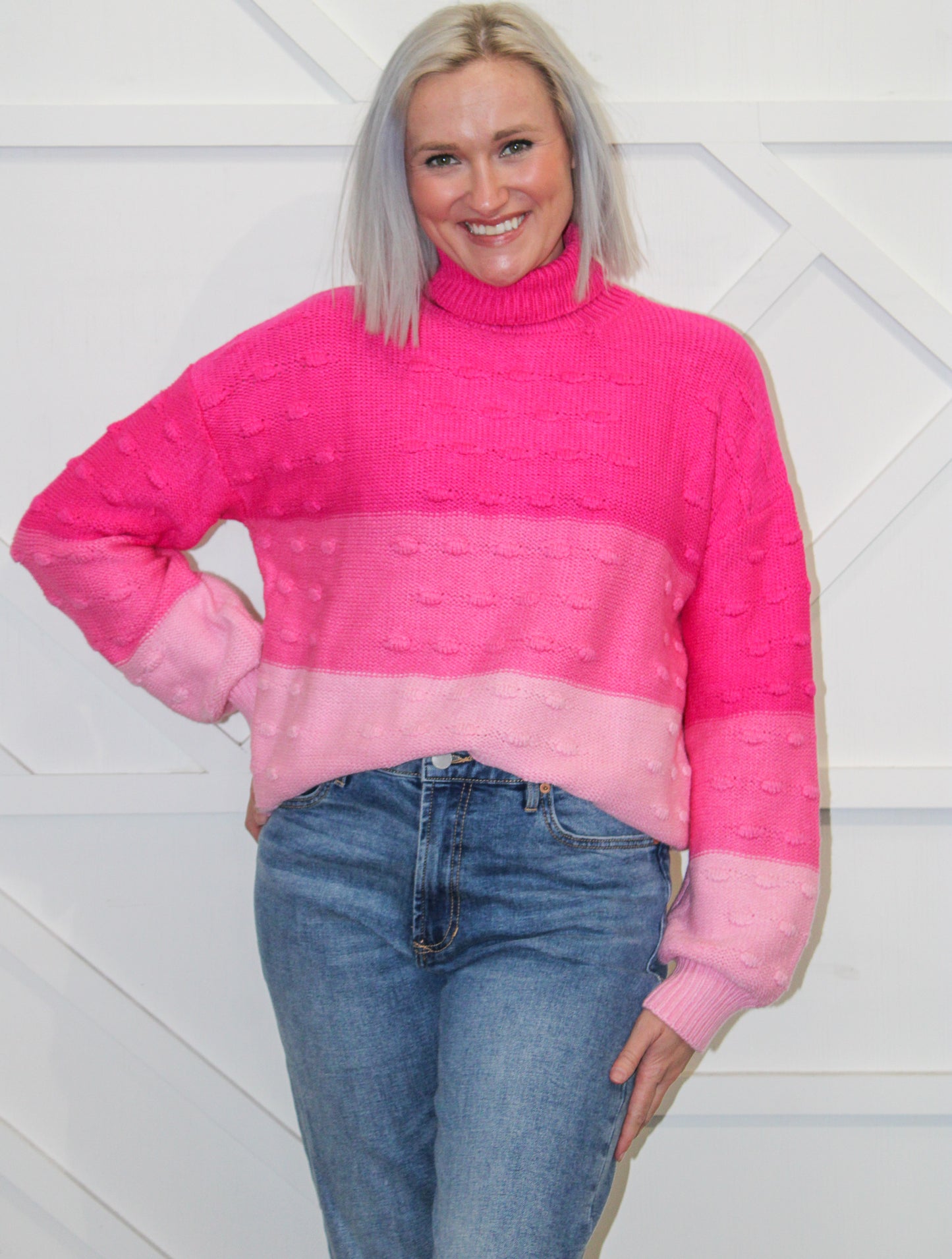 Emmi Colorblocked Turtleneck Sweater