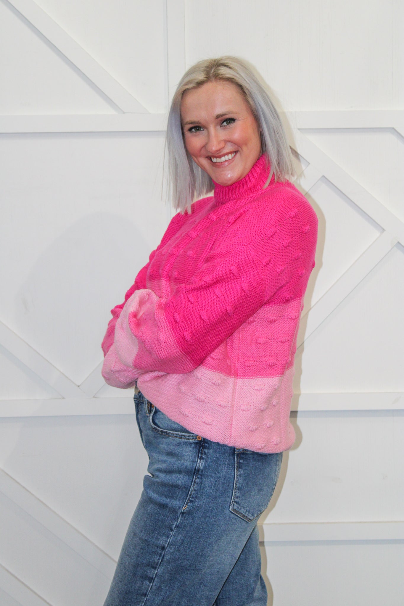 Emmi Colorblocked Turtleneck Sweater